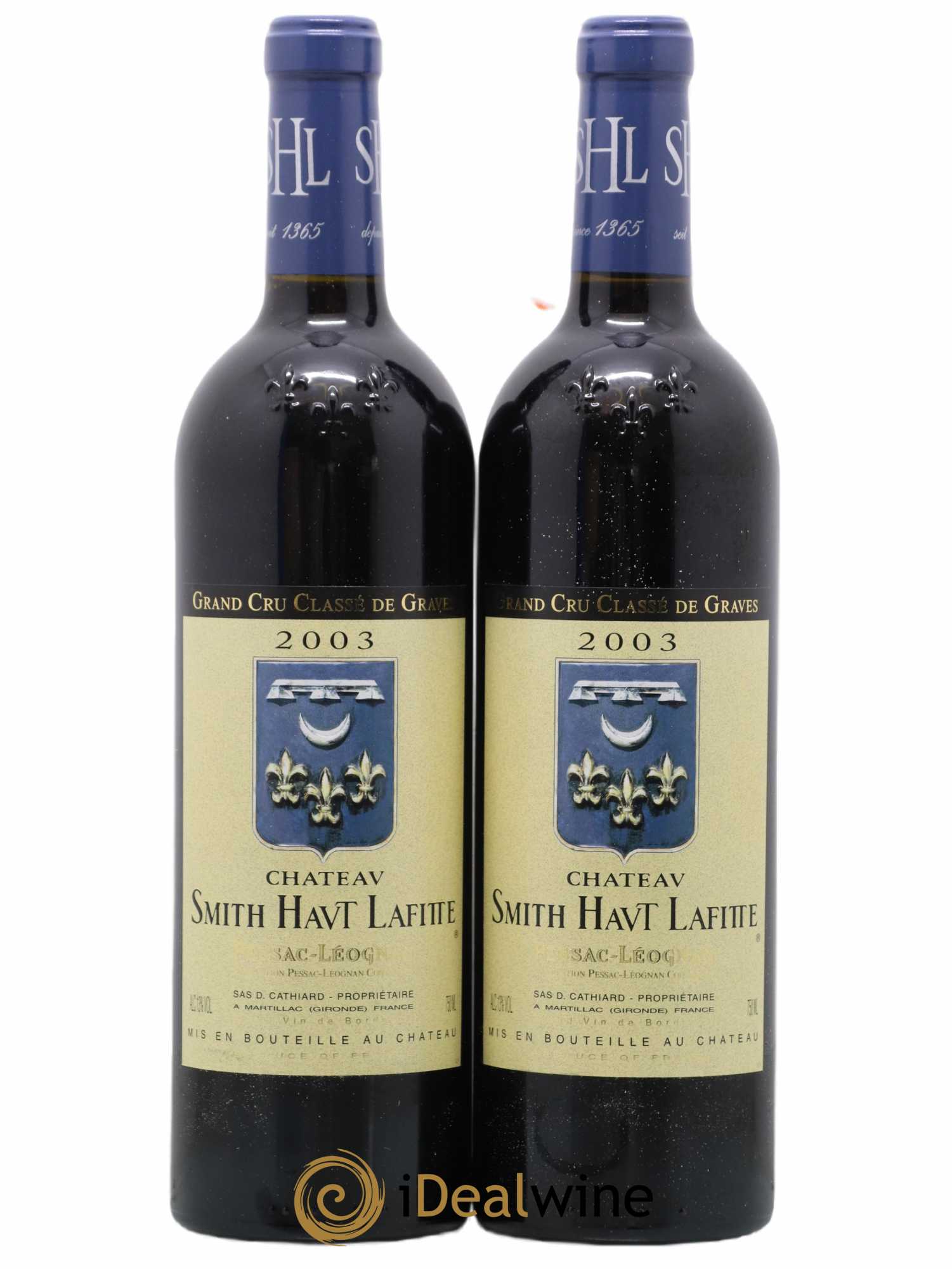 Château Smith Haut Lafitte Cru Classé de Graves 2003 - Lot de 2 bouteilles - 0