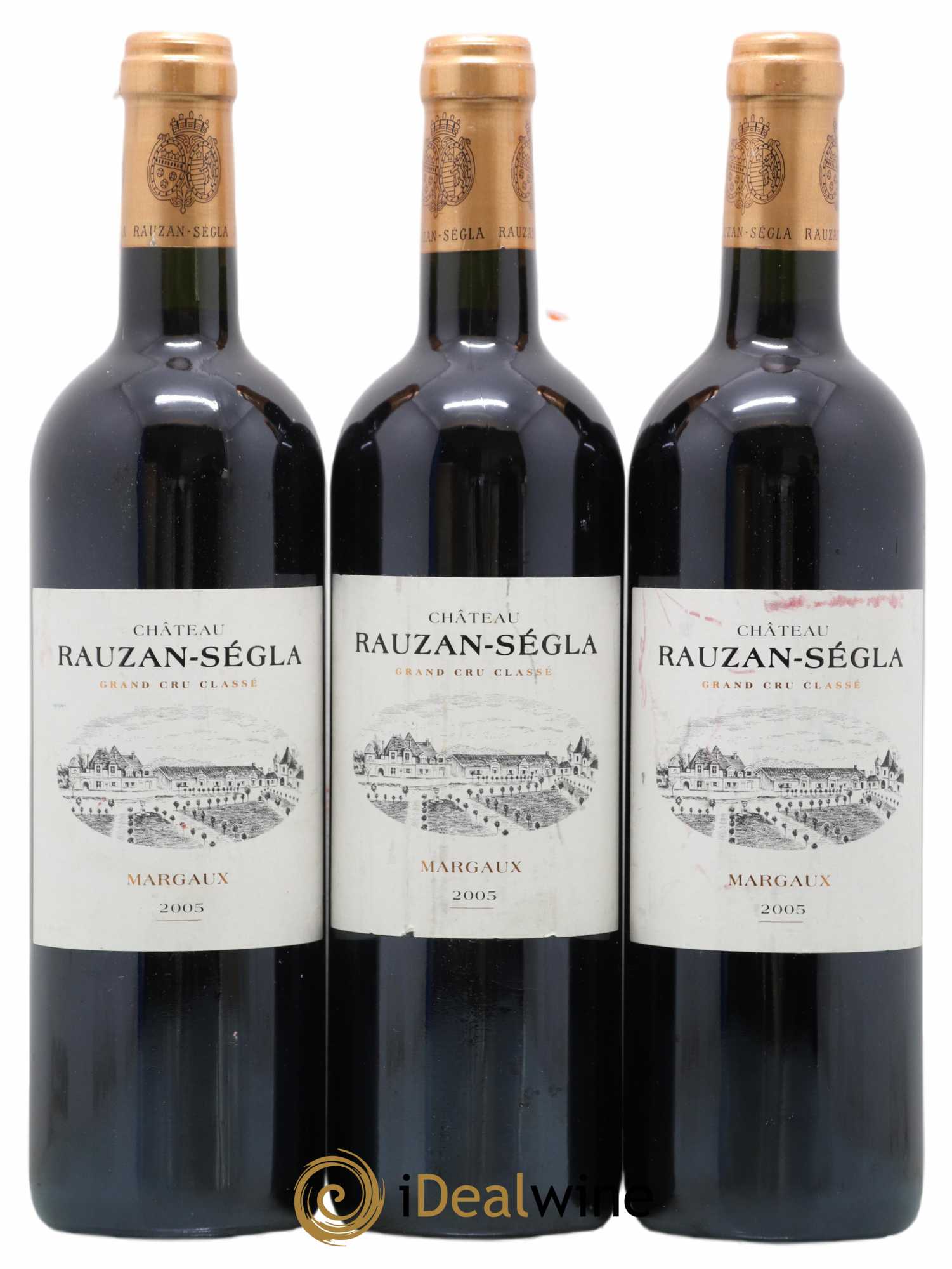 Château Rauzan Ségla Grand Cru Classé 2005 - Lot de 3 bouteilles - 0