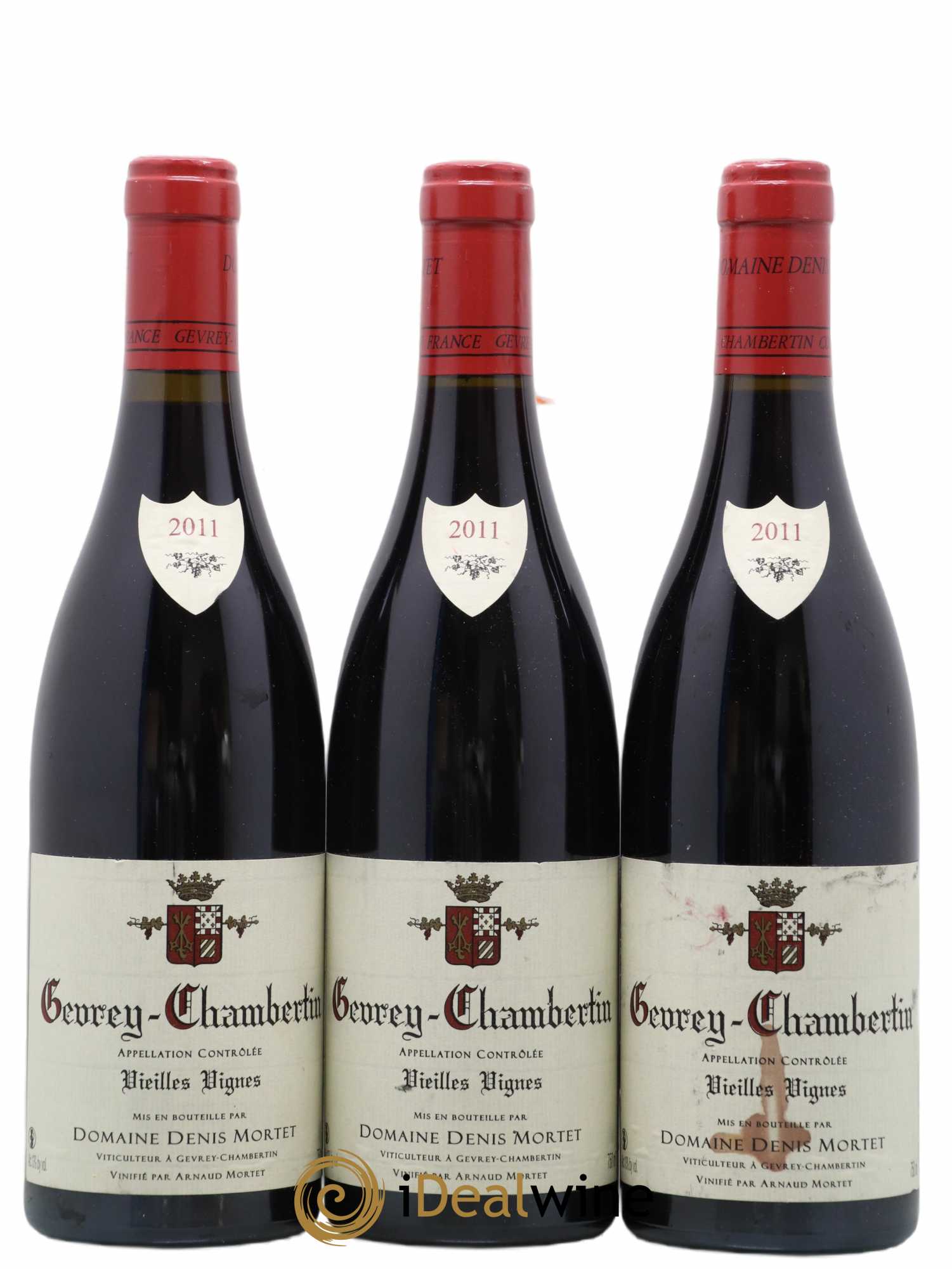 Gevrey-Chambertin Vieilles vignes Denis Mortet (Domaine) 2011 - Lot de 3 bouteilles - 0