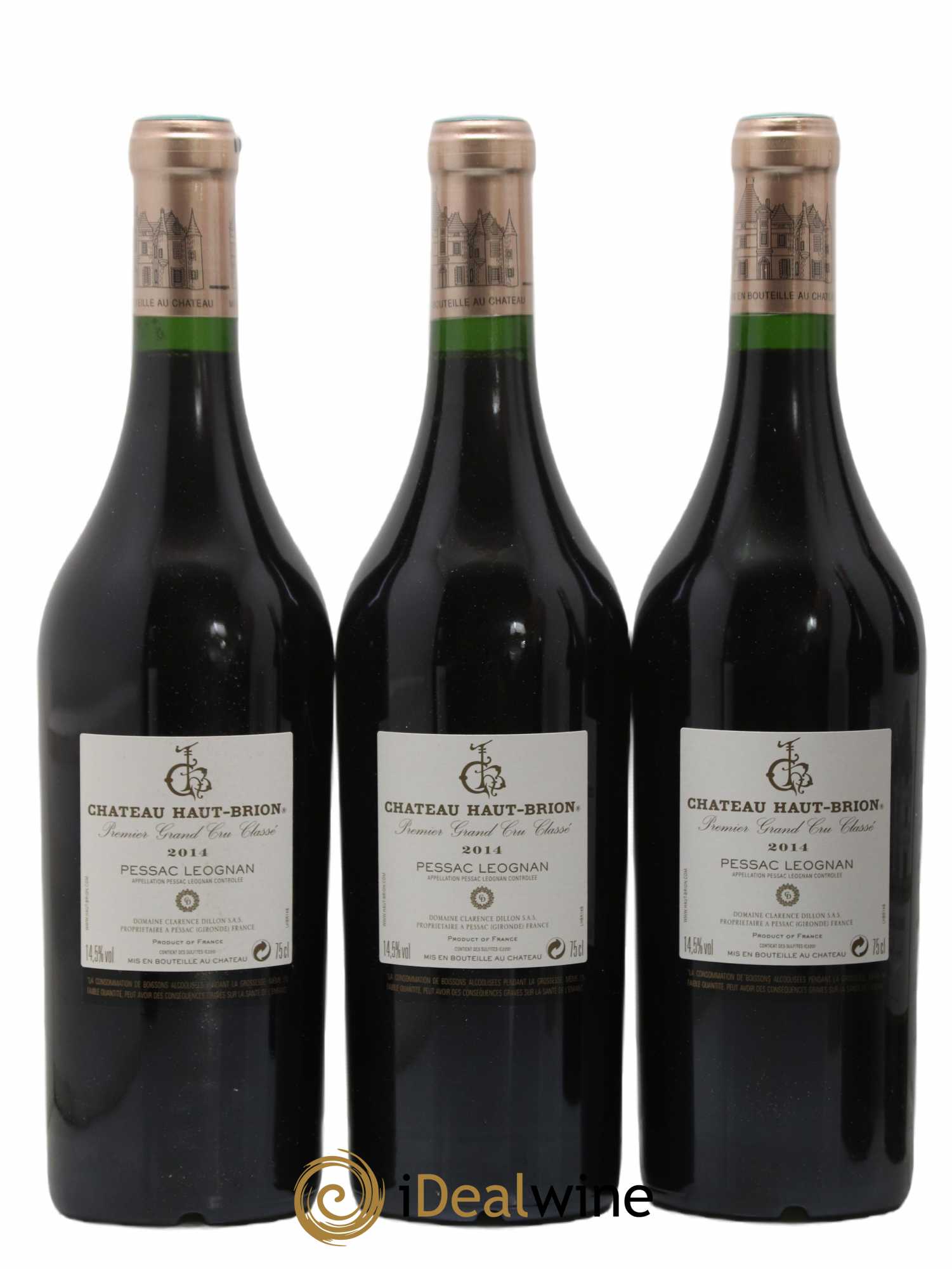 Château Haut Brion 1er Grand Cru Classé 2014 - Lot de 6 bouteilles - 2