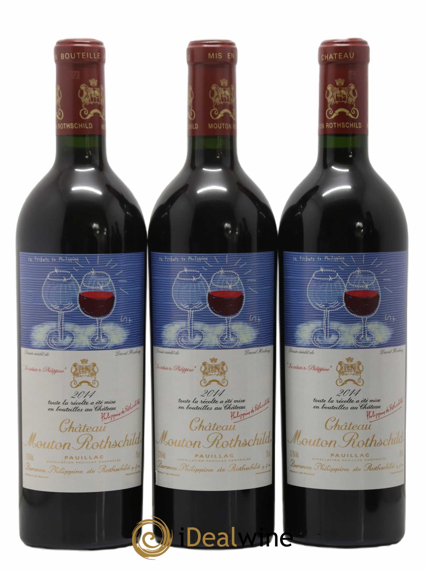 Château Mouton Rothschild 1er Grand Cru Classé 2014 - Lot de 6 bouteilles - 1