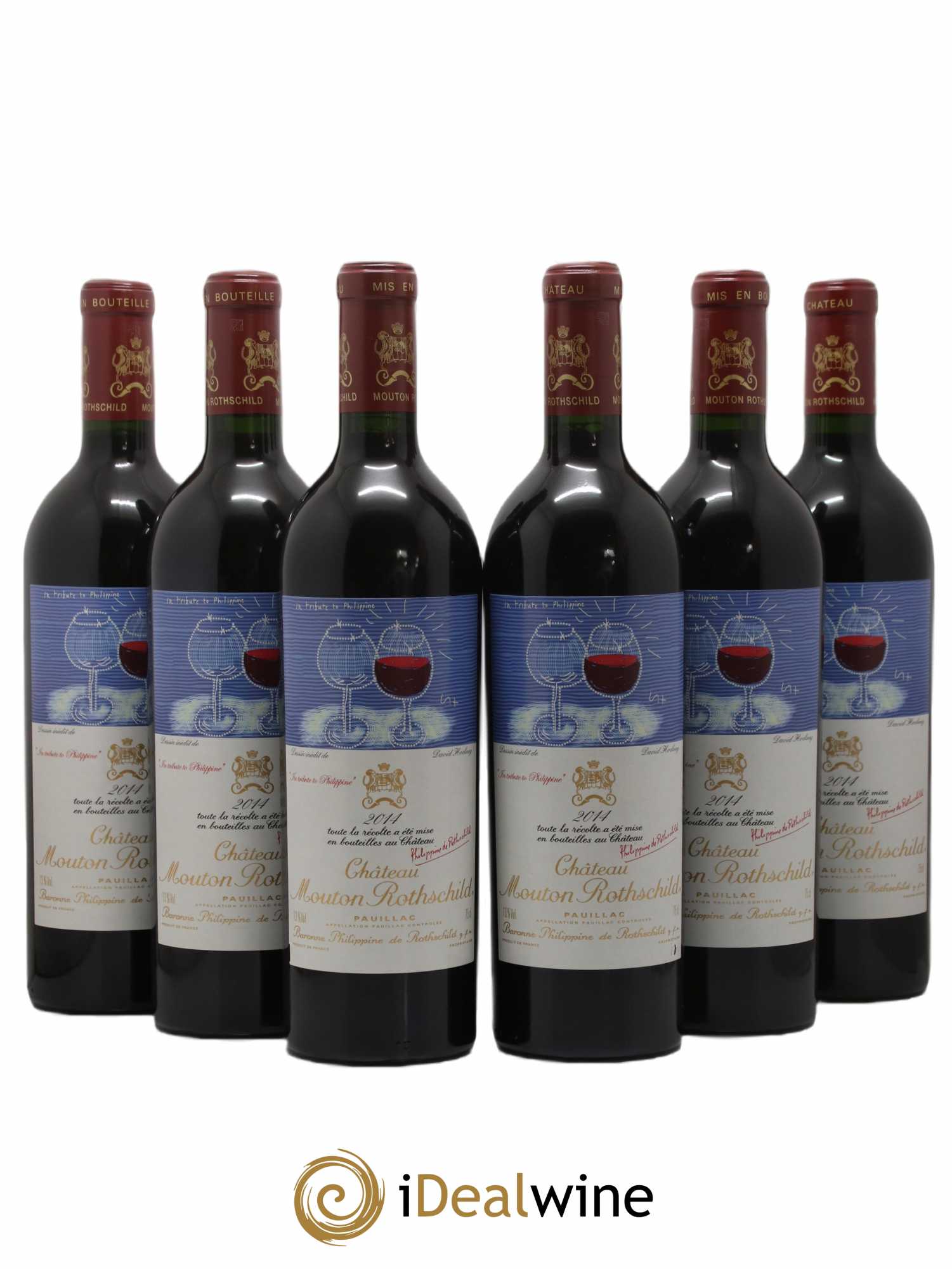 Château Mouton Rothschild 1er Grand Cru Classé 2014 - Lot de 6 bouteilles - 0
