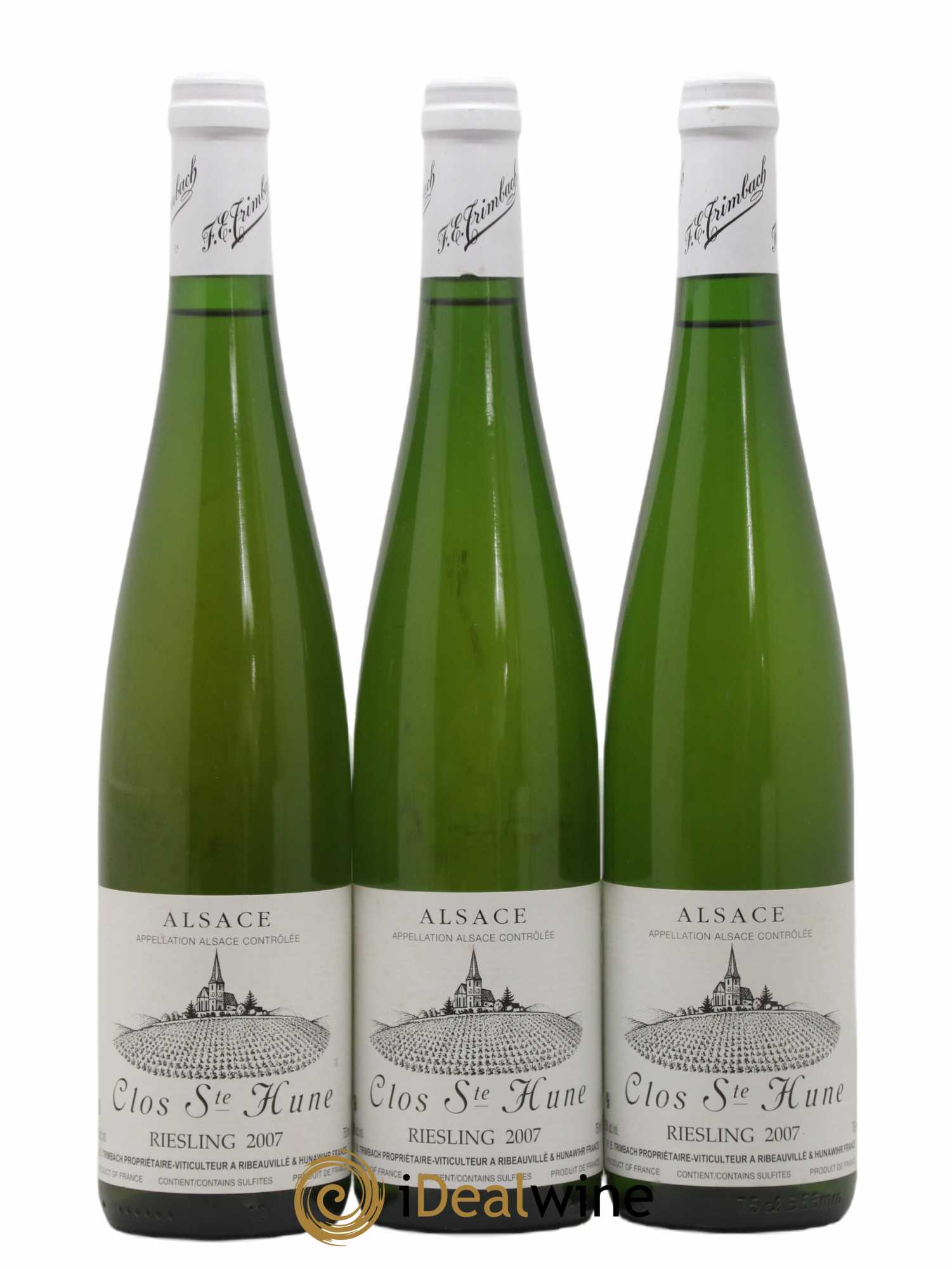 Alsace Riesling Clos Sainte-Hune Trimbach (Domaine) 2007 - Lot de 3 bouteilles - 0