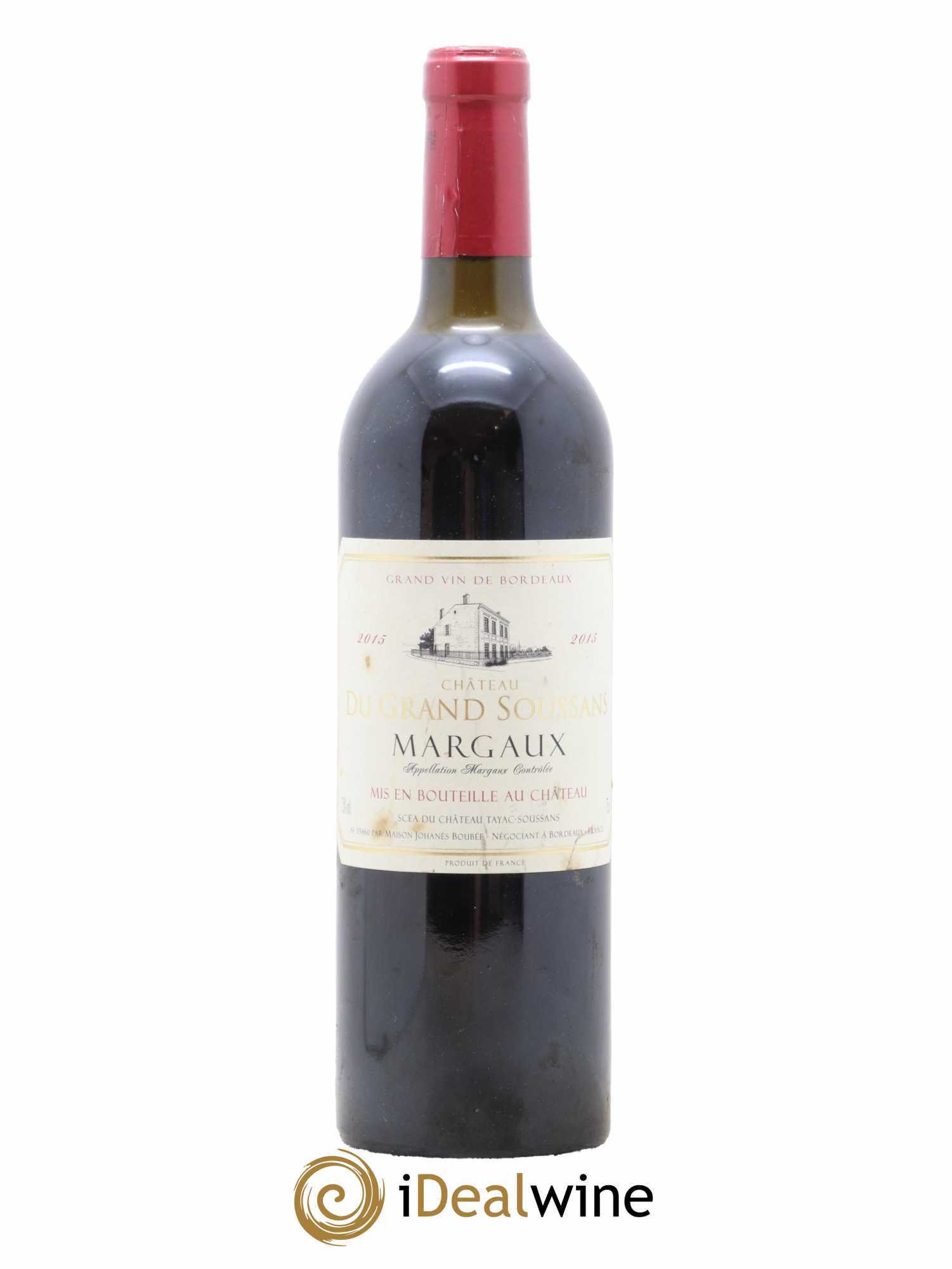 Bordeaux Margaux Château Le Grand Soussons 2015 - Lot de 1 bouteille - 0