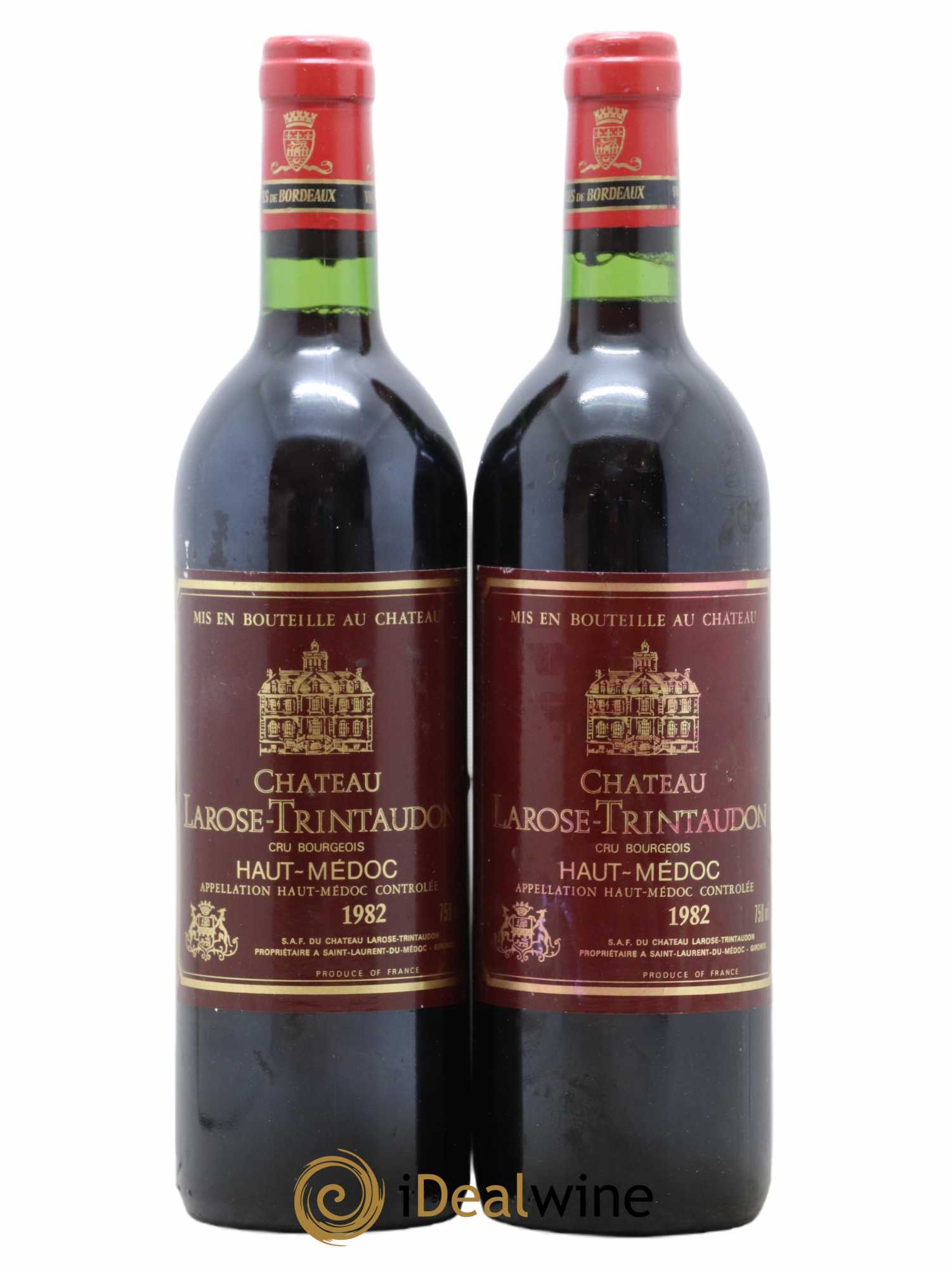 Château Larose Trintaudon Cru Bourgeois 1982 - Lot de 2 bouteilles - 0