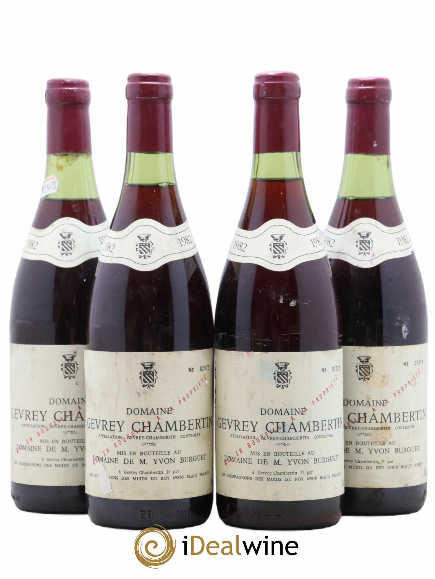 Gevrey-Chambertin Domaine Burguet 1982 - Posten von 4 Flaschen - 0