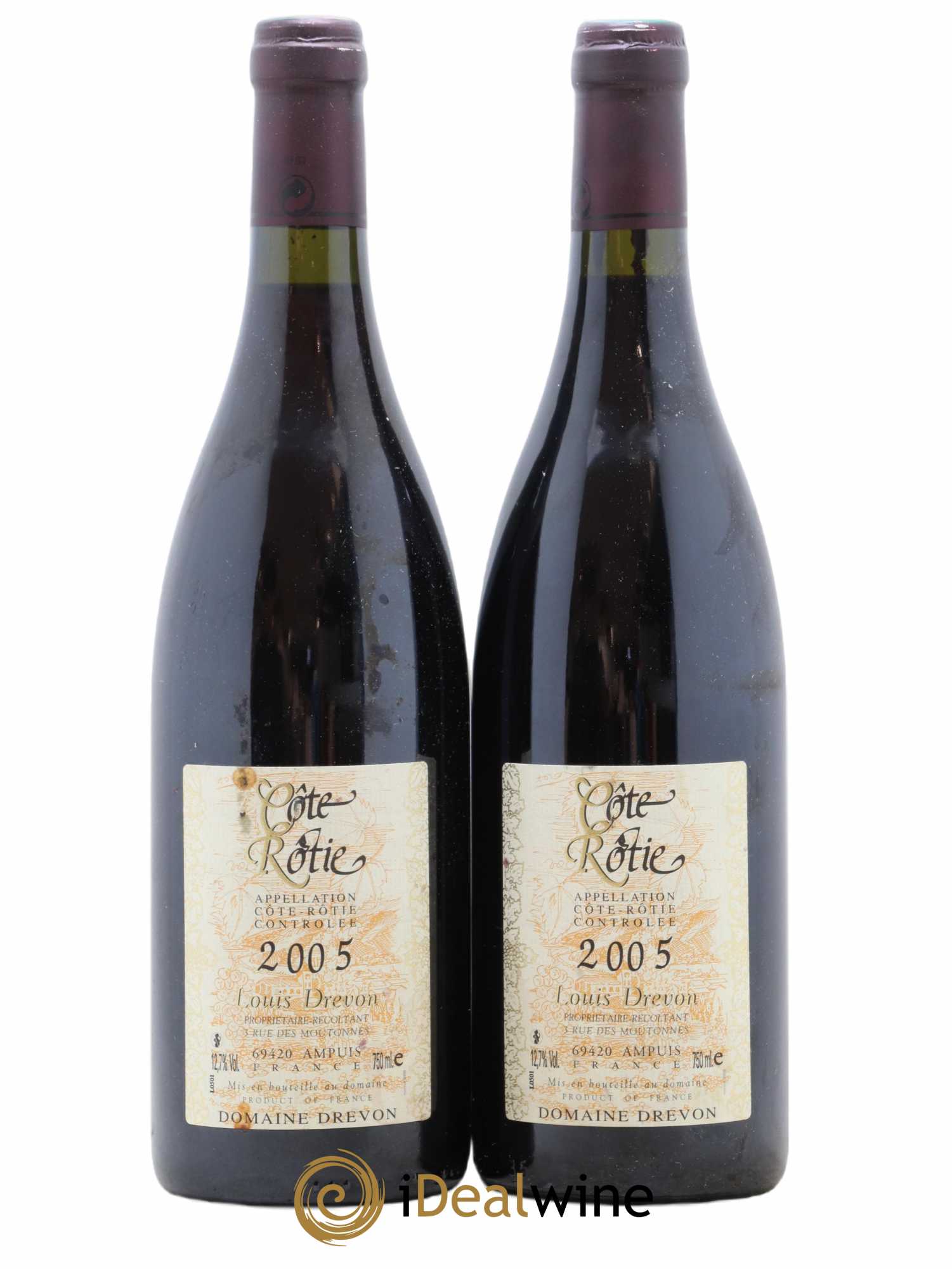Côte-Rôtie Domaine Drevon 2005 - Lot de 2 bouteilles - 0
