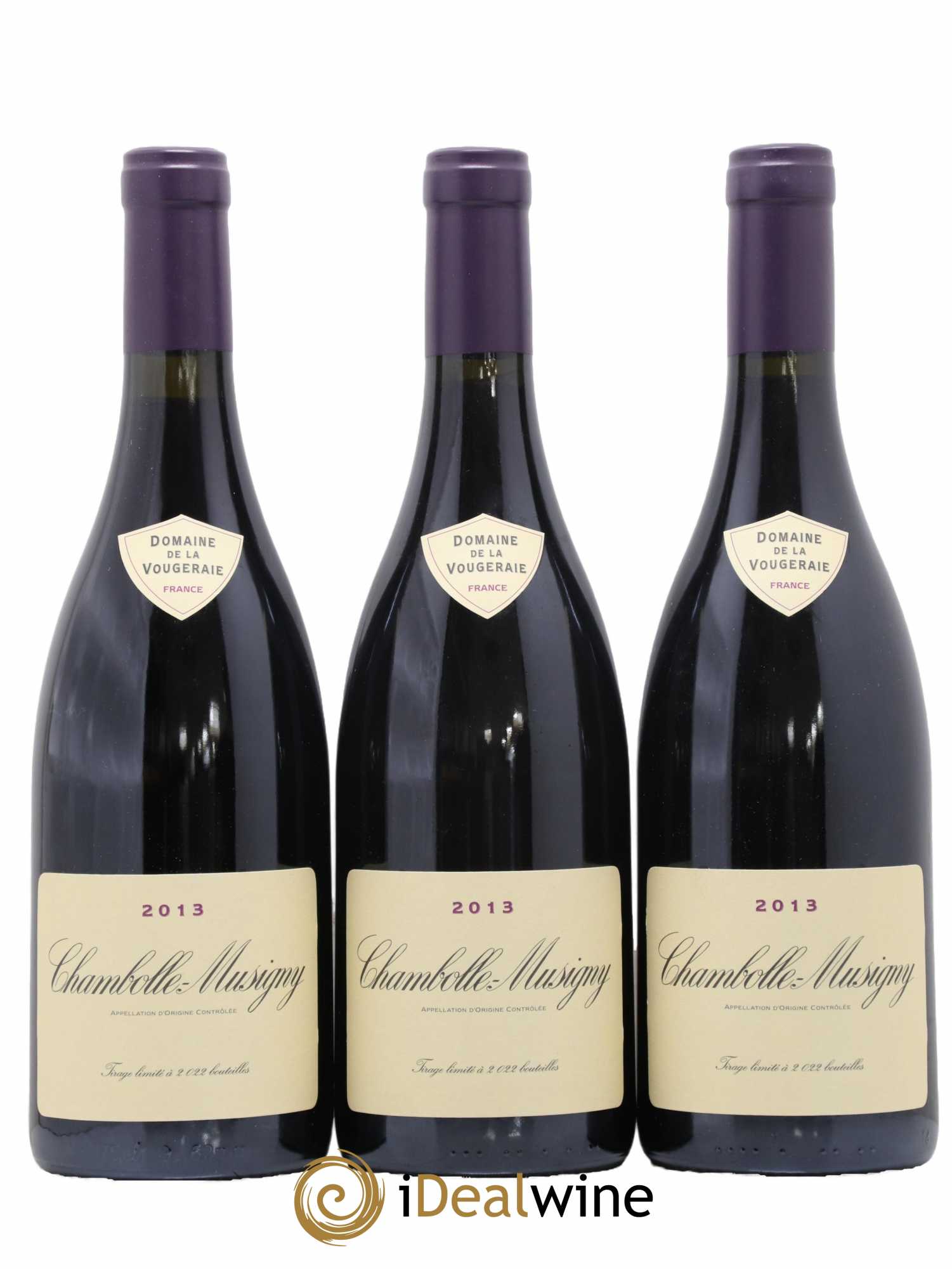 Chambolle-Musigny La Vougeraie 2013 - Lot de 3 bouteilles - 0