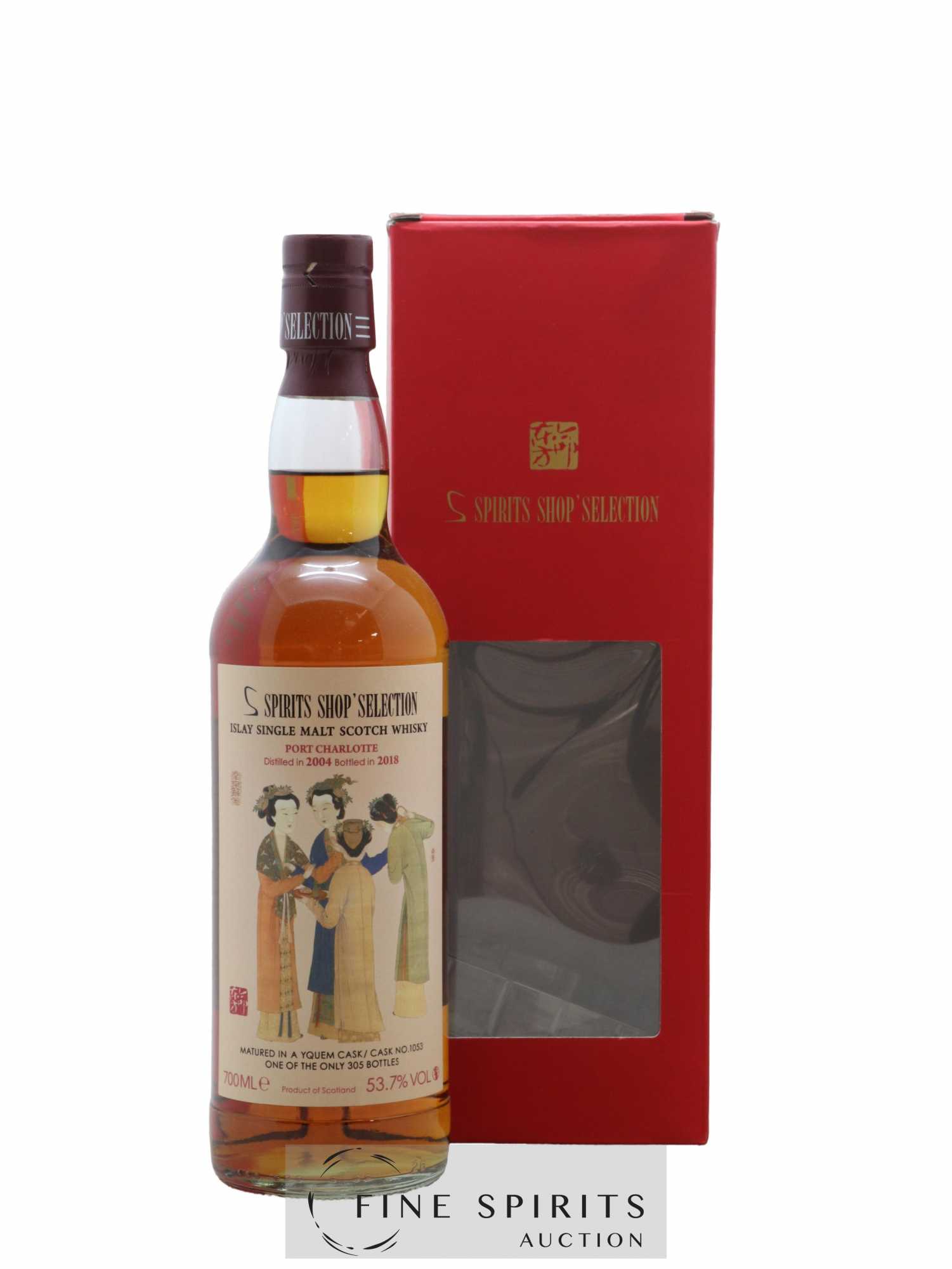 Port Charlotte 2004 Spirits Shop' Selection Yquem Cask n°1053 - One of 305 - bottled 2018 - Lot de 1 bouteille - 0
