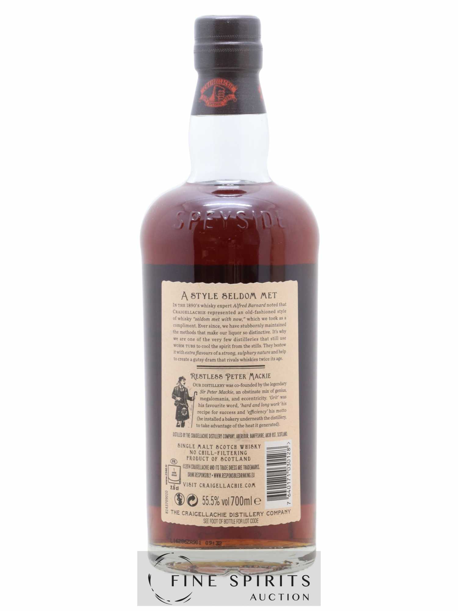 Craigellachie 22 years 1994 Of. Cask n°02402 - One of 186 - bottled 2016 Exceptional Cask Series - Lot de 1 bouteille - 2