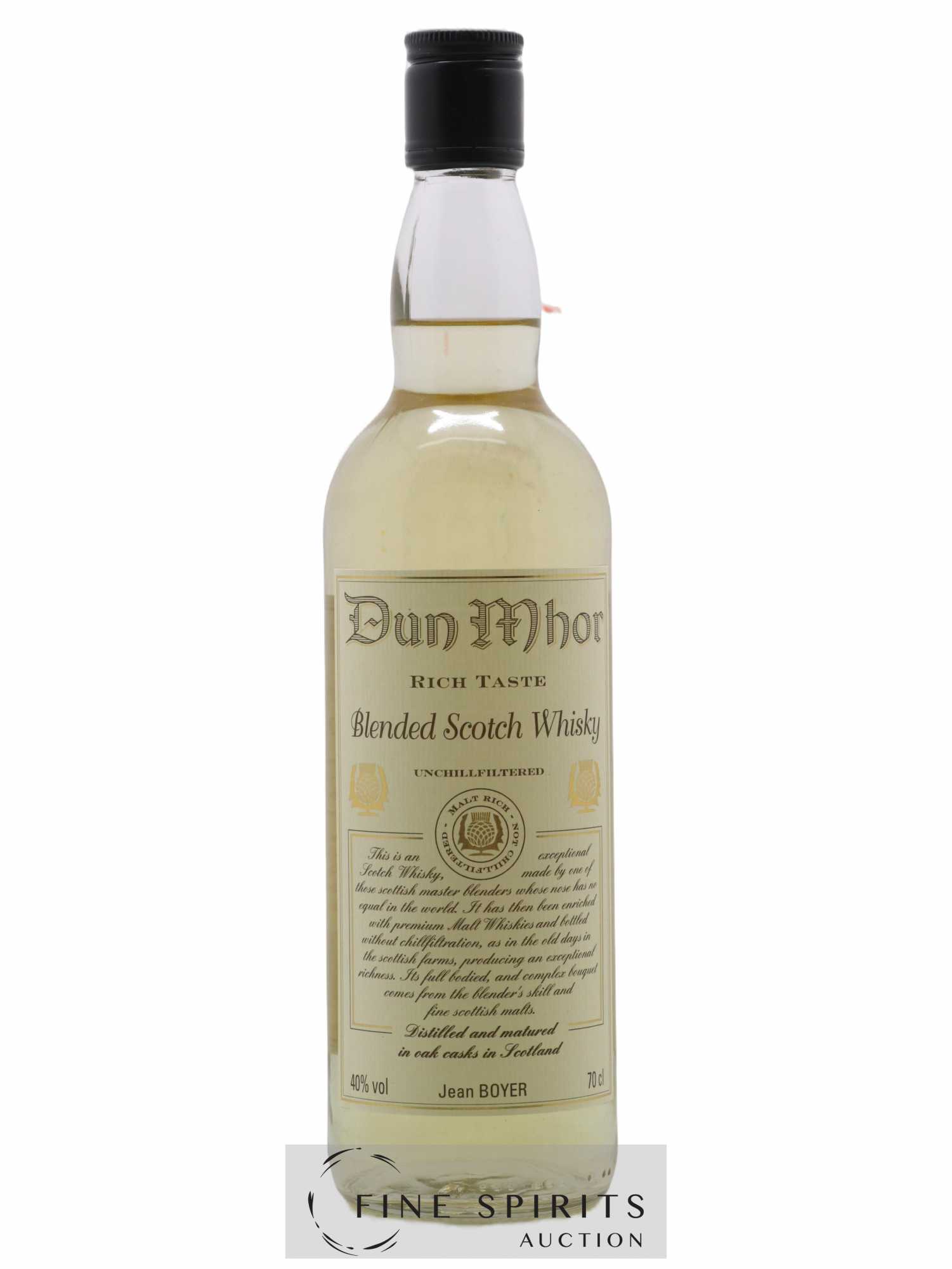 Dun Mhor Jean Boyer Rich Taste - Lot of 1 bottle - 1