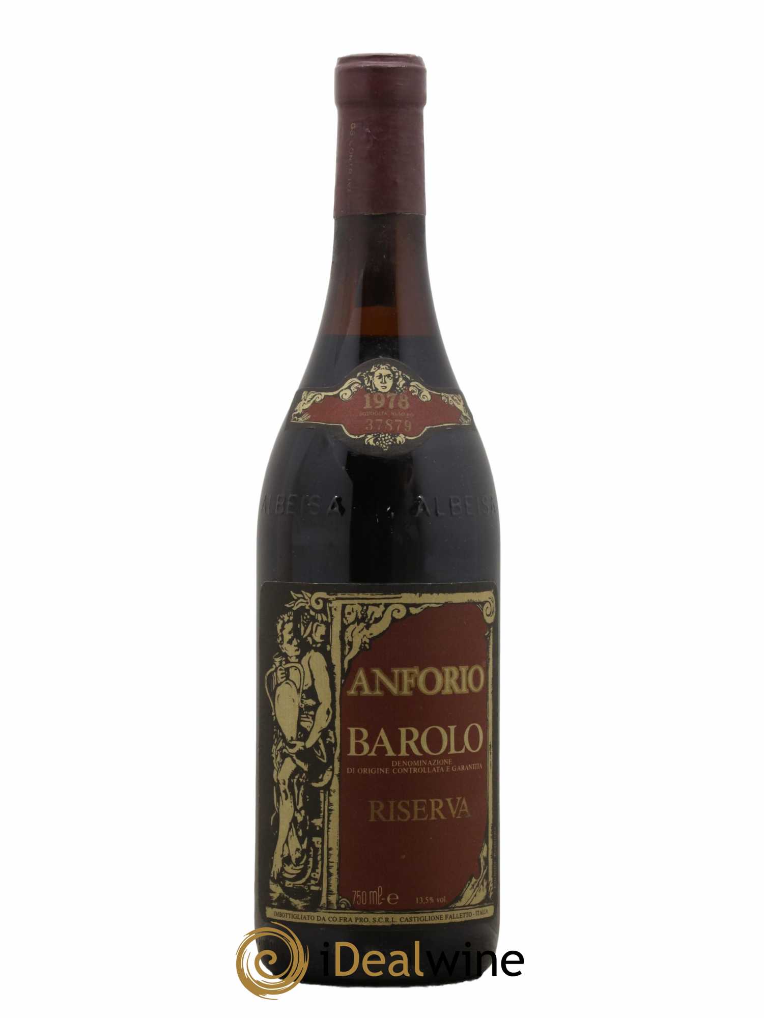 Barolo Riserva Anforio Cantina Coop Castiglione Falleto 1978 - Lot de 1 bouteille - 0
