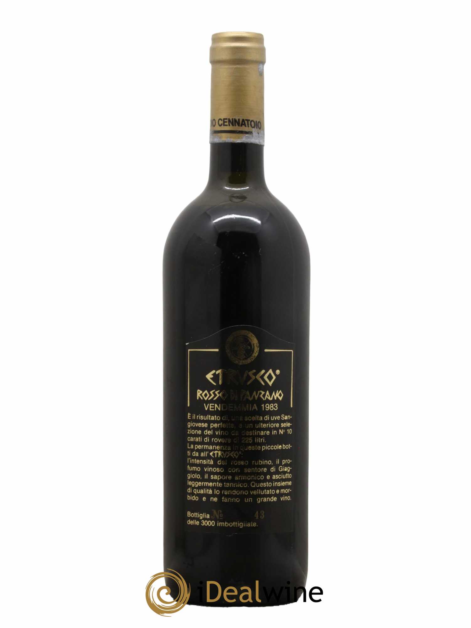 Toscana IGT Rosso di Panzano Etrusco Cennatoio 1983 - Lotto di 1 bottiglia - 1