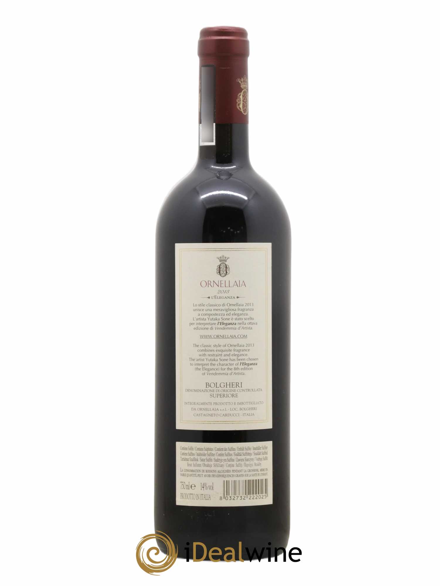 Bolgheri DOC Superiore Ornellaia Tenuta Dell'Ornellaia - Frescobaldi 2013 - Lot de 1 bouteille - 1