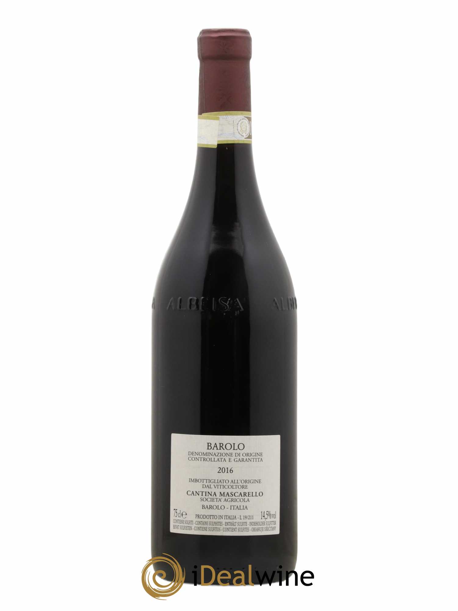 Barolo DOCG Bartolo Mascarello 2016 - Lot de 1 bouteille - 1