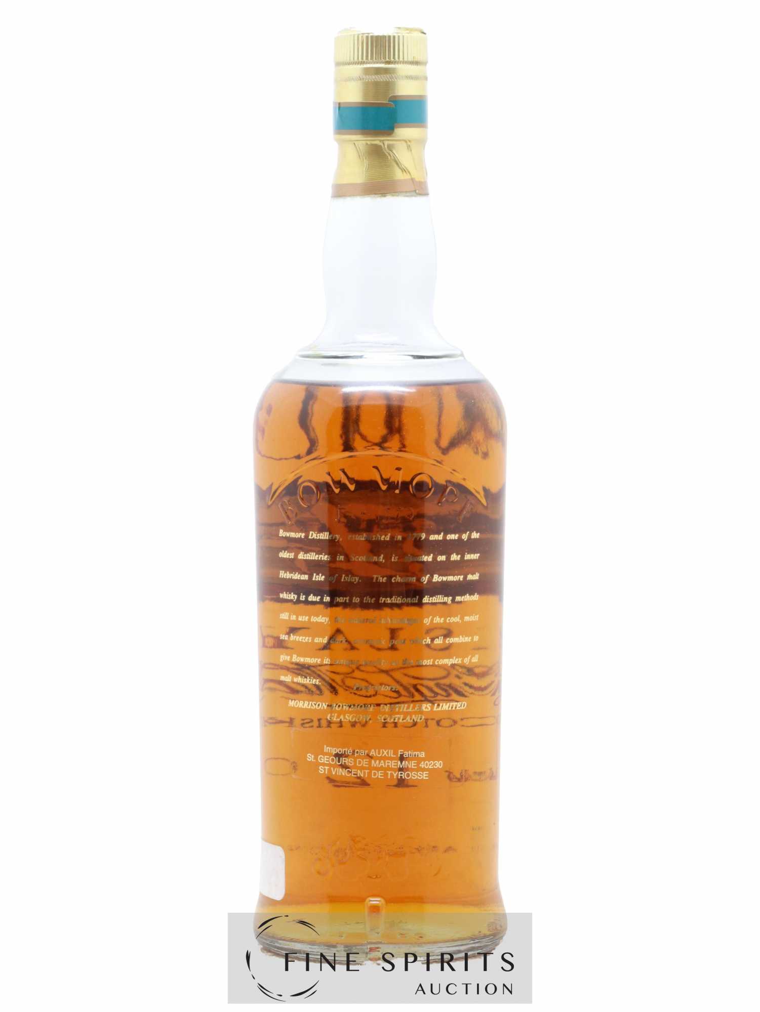 Bowmore 12 years Of. Screen Print Label - Posten von 1 Flasche - 1