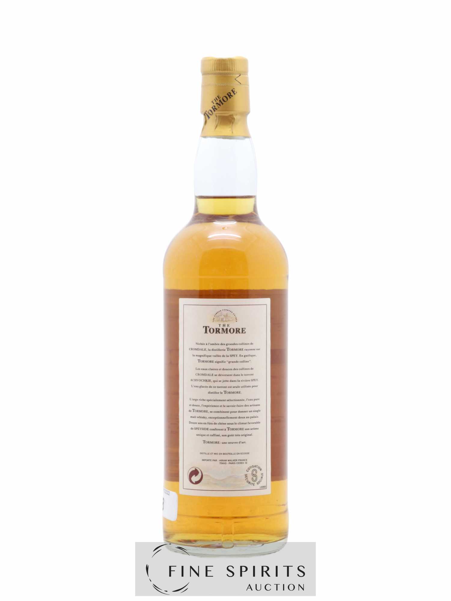 Tormore 12 years Of. The Famous Tormore Chimes Pure Speyside Malt (70cl) - Lot de 1 bouteille - 1