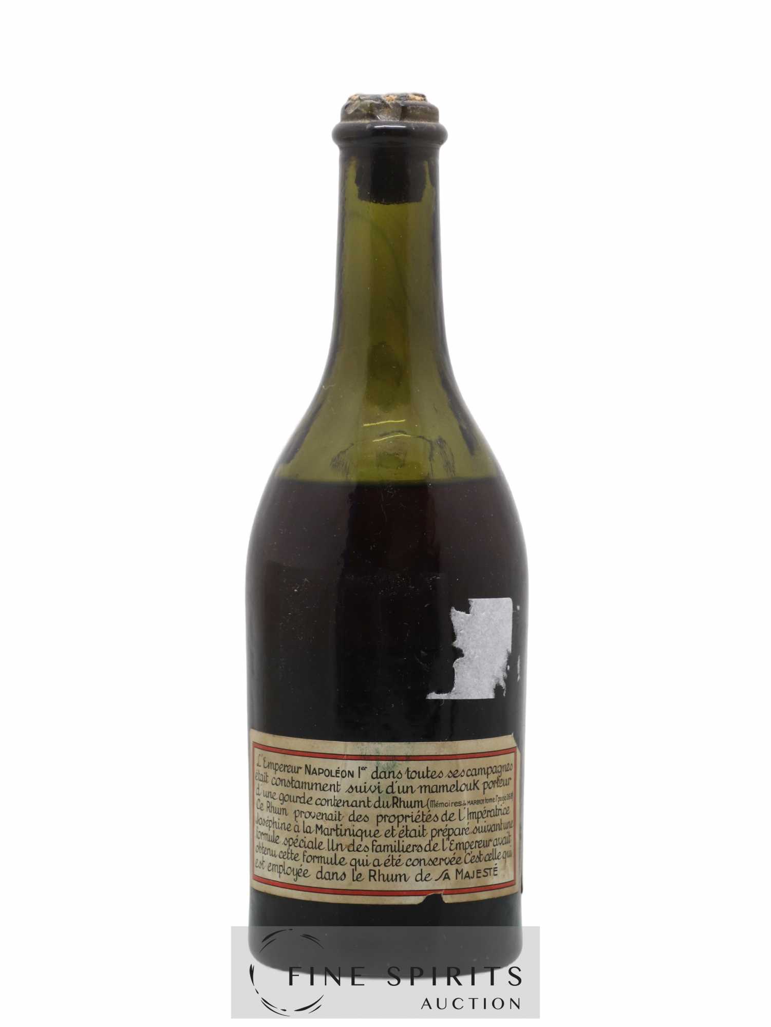 Rhum de Sa Majesté Of. Couronne Impériale - Lot de 1 demi bouteille - 1