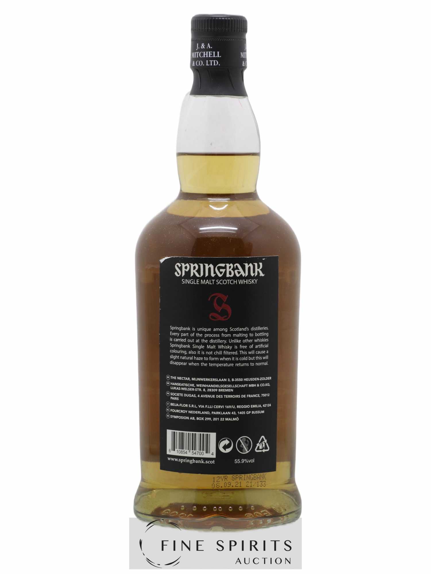 Springbank 12 years Of. Cask Strength bottled 2021 - Lot de 1 bouteille - 1