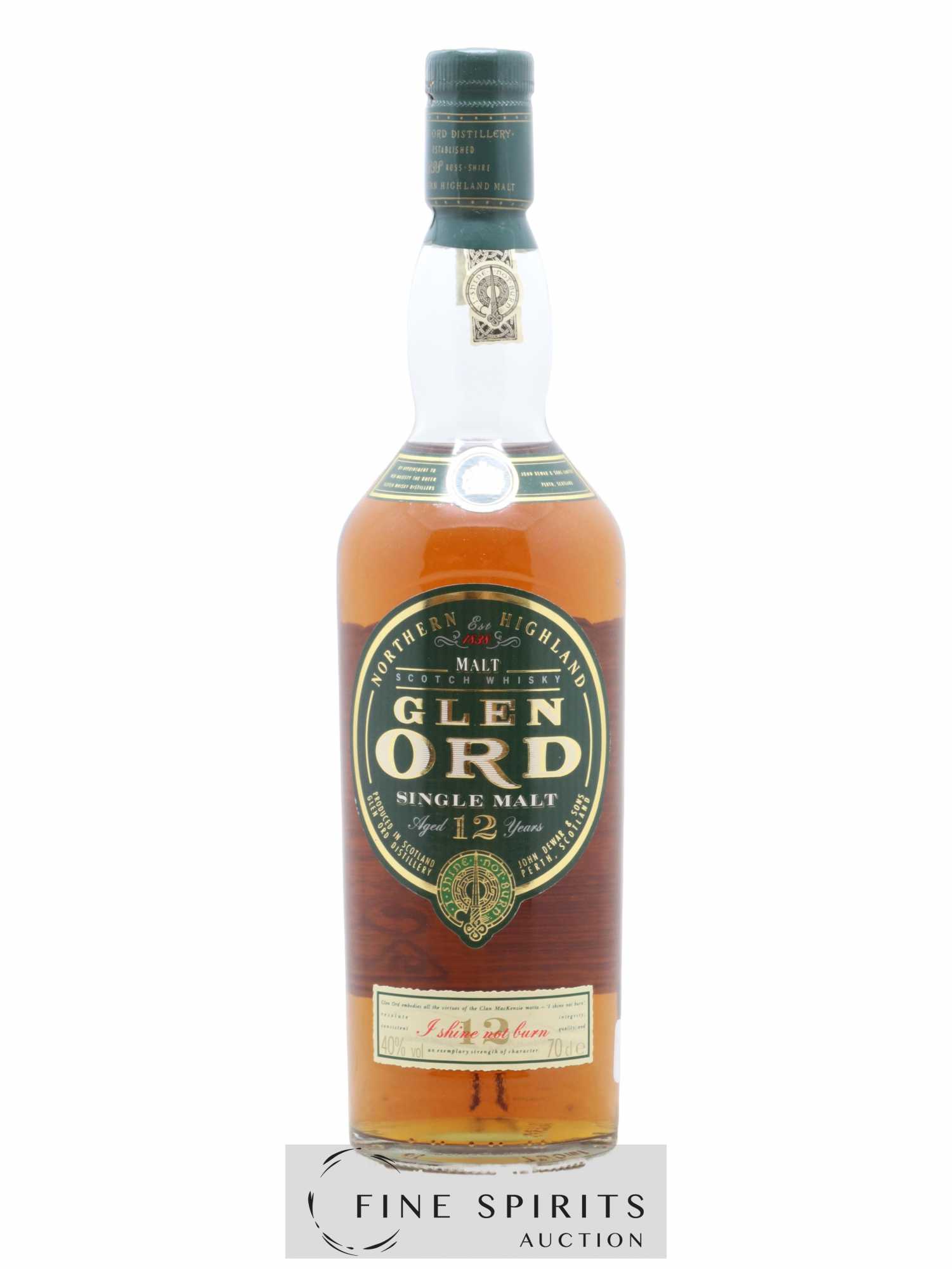 Glen Ord 12 years Of. U.D. France Import - Lot de 1 bouteille - 0