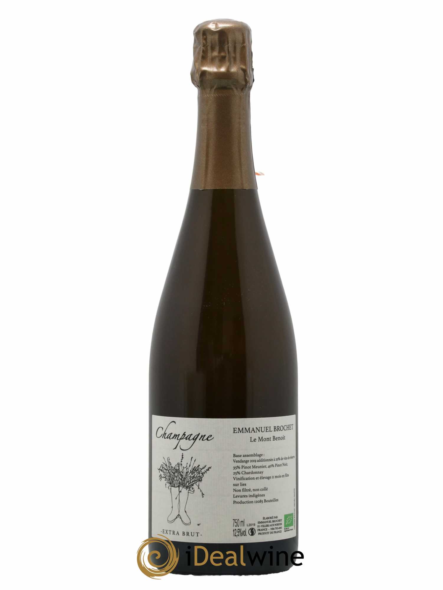 Le Mont Benoit Extra-Brut Emmanuel Brochet - Lot de 1 bouteille - 0