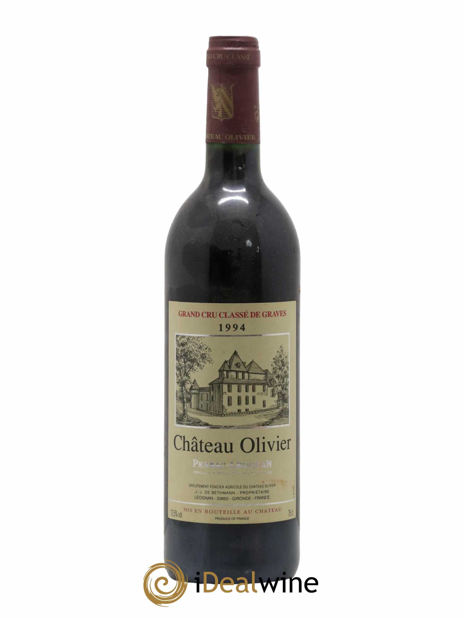 Château Olivier Cru Classé de Graves 1994 - Lot de 1 bouteille - 0