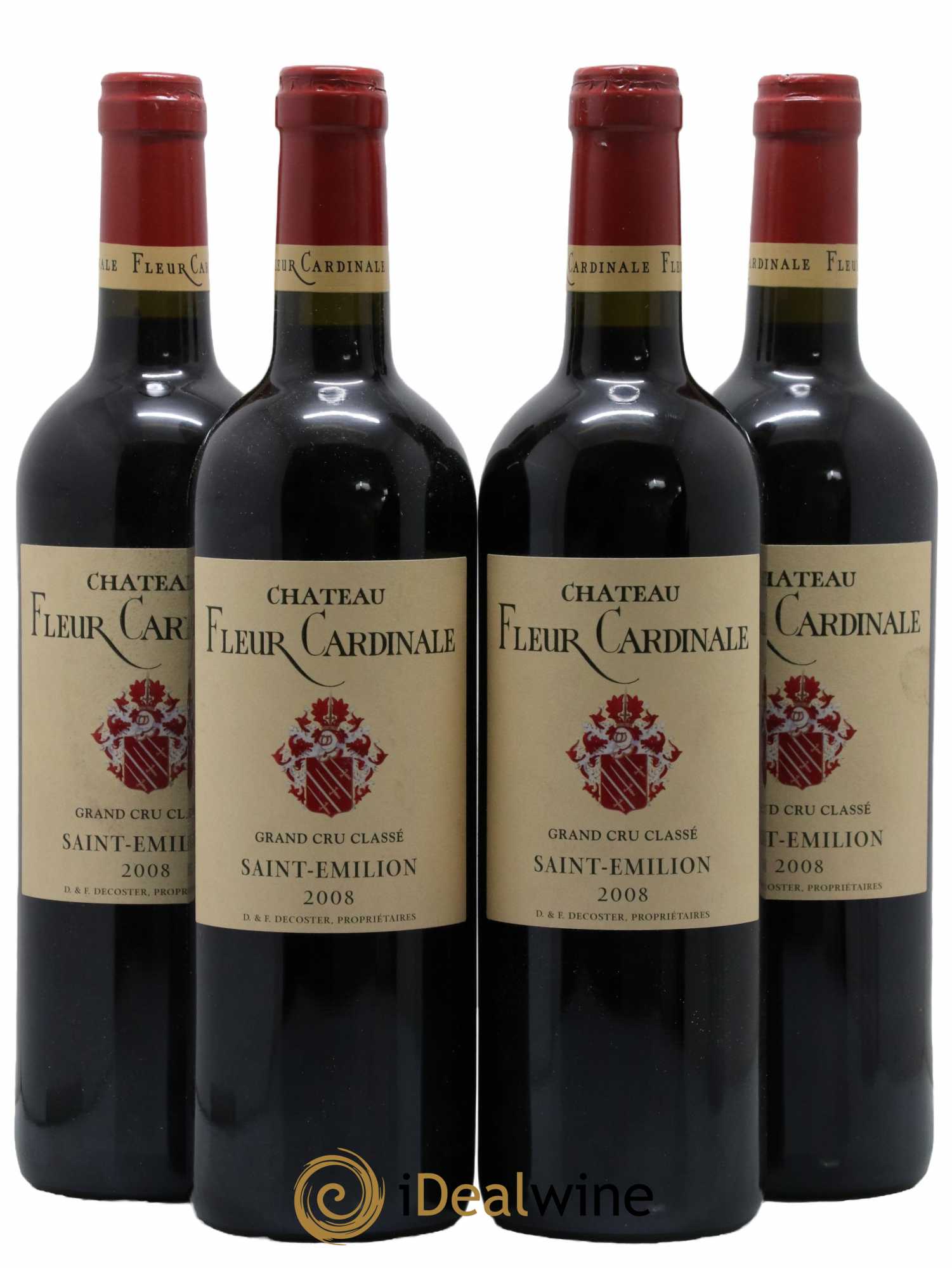 Château Fleur Cardinale Grand Cru Classé 2008 - Lot de 4 bouteilles - 0
