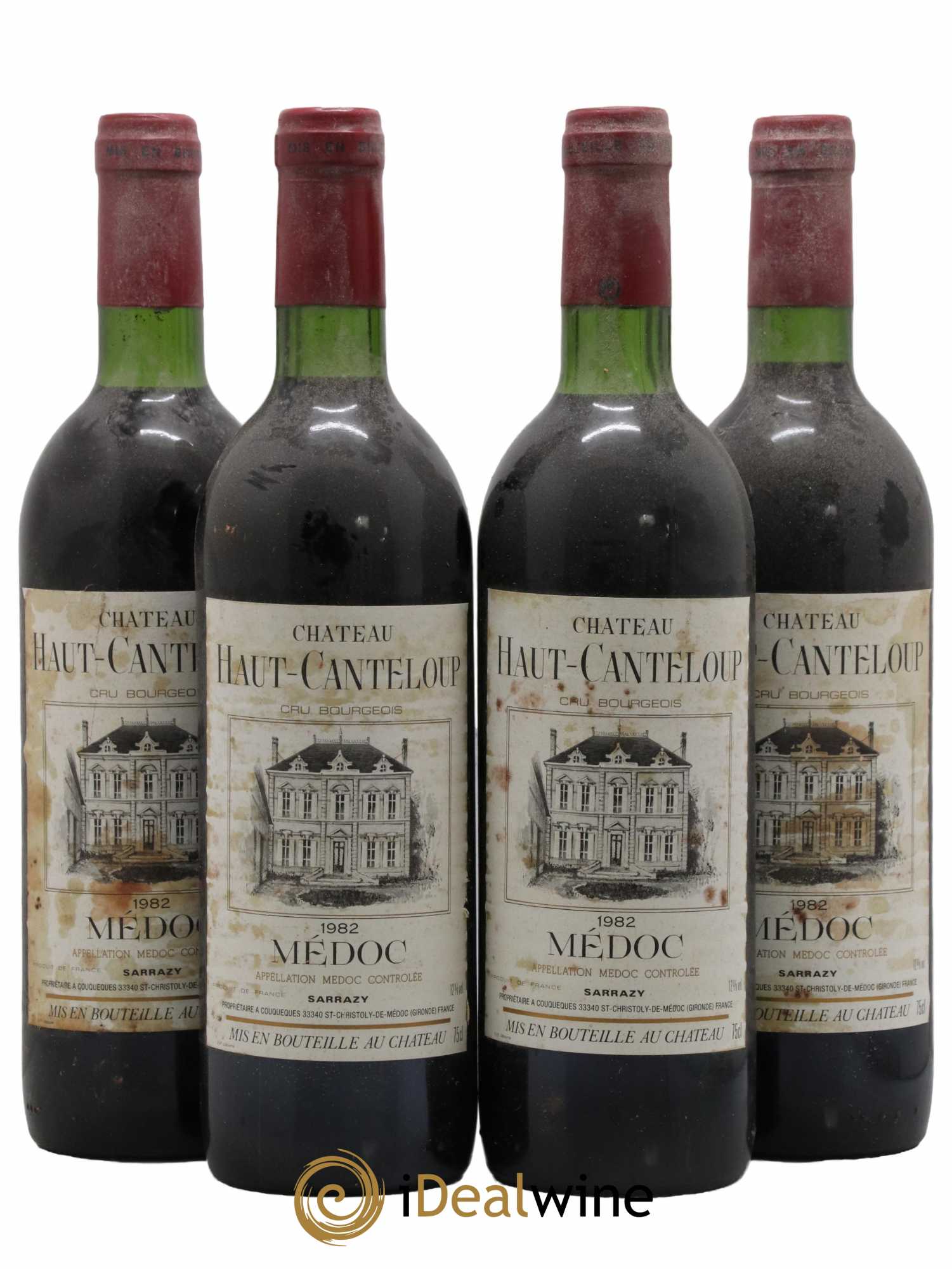 Château Haut Canteloup Cru Bourgeois 1982 - Lot de 4 bouteilles - 0