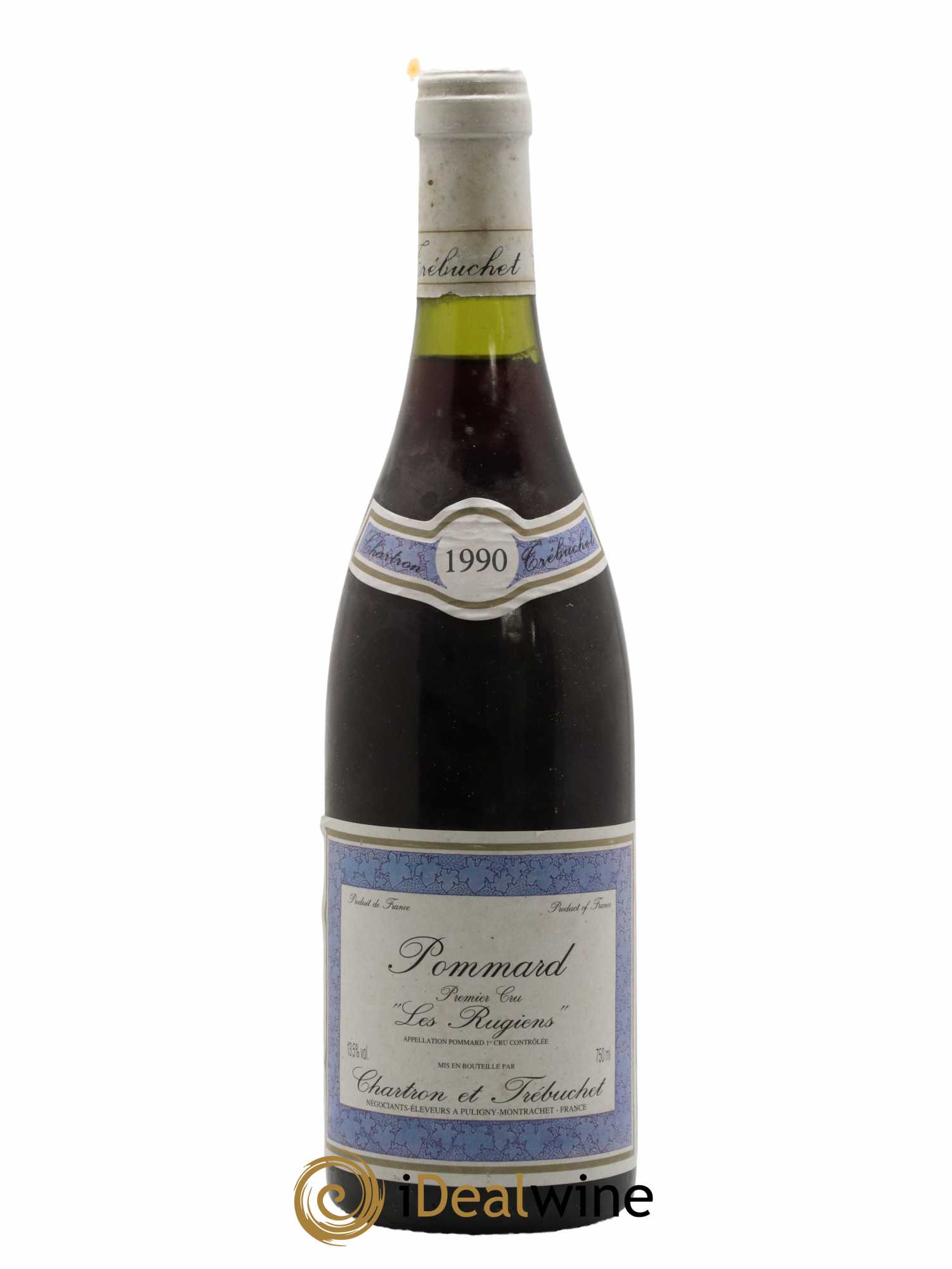Pommard 1er Cru Les Rugiens Chartron et Trébuchet 1990 - Lot de 1 bouteille - 0