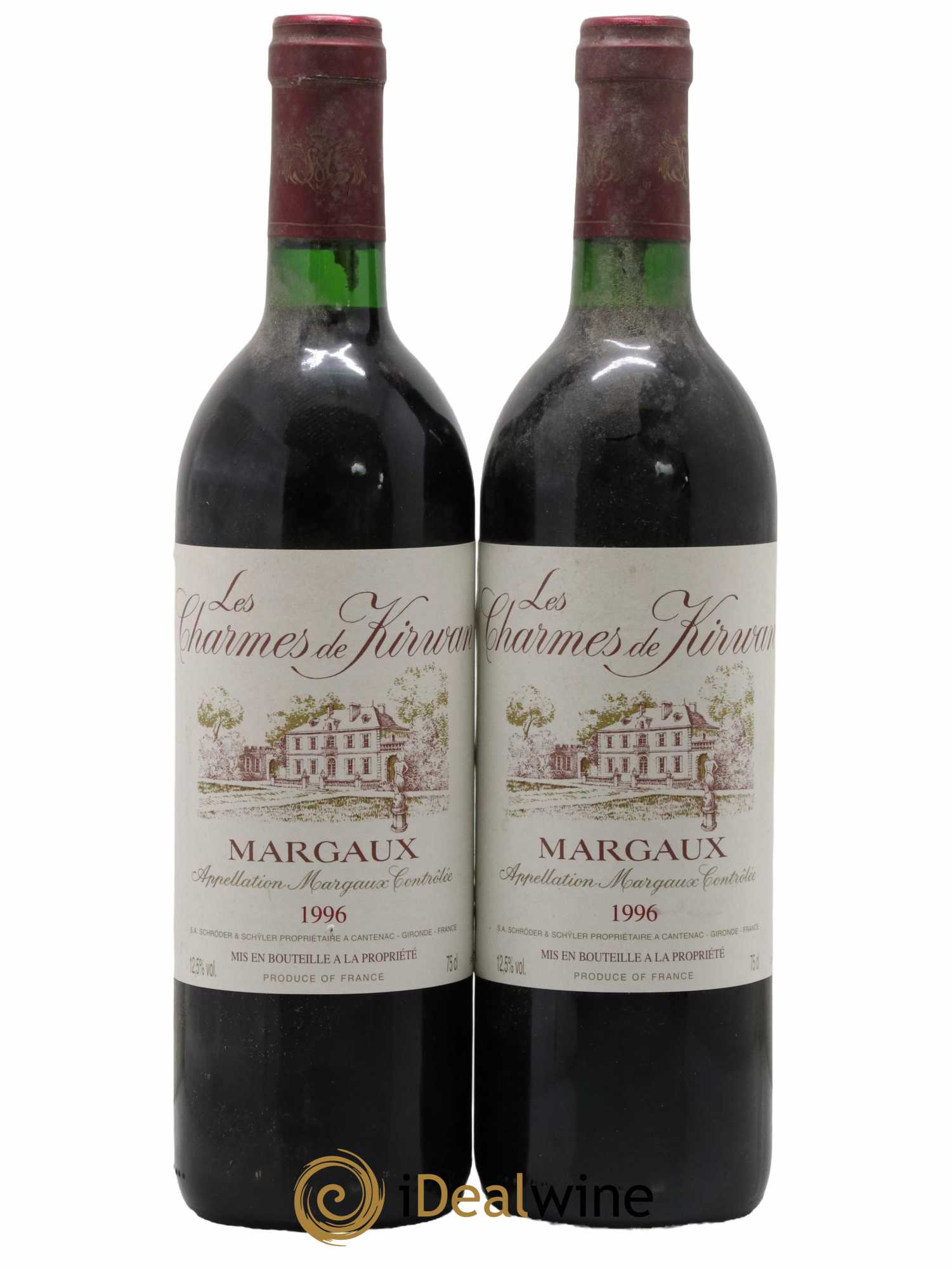 Charmes de Kirwan Second Vin 1996 - Lot de 2 bouteilles - 0