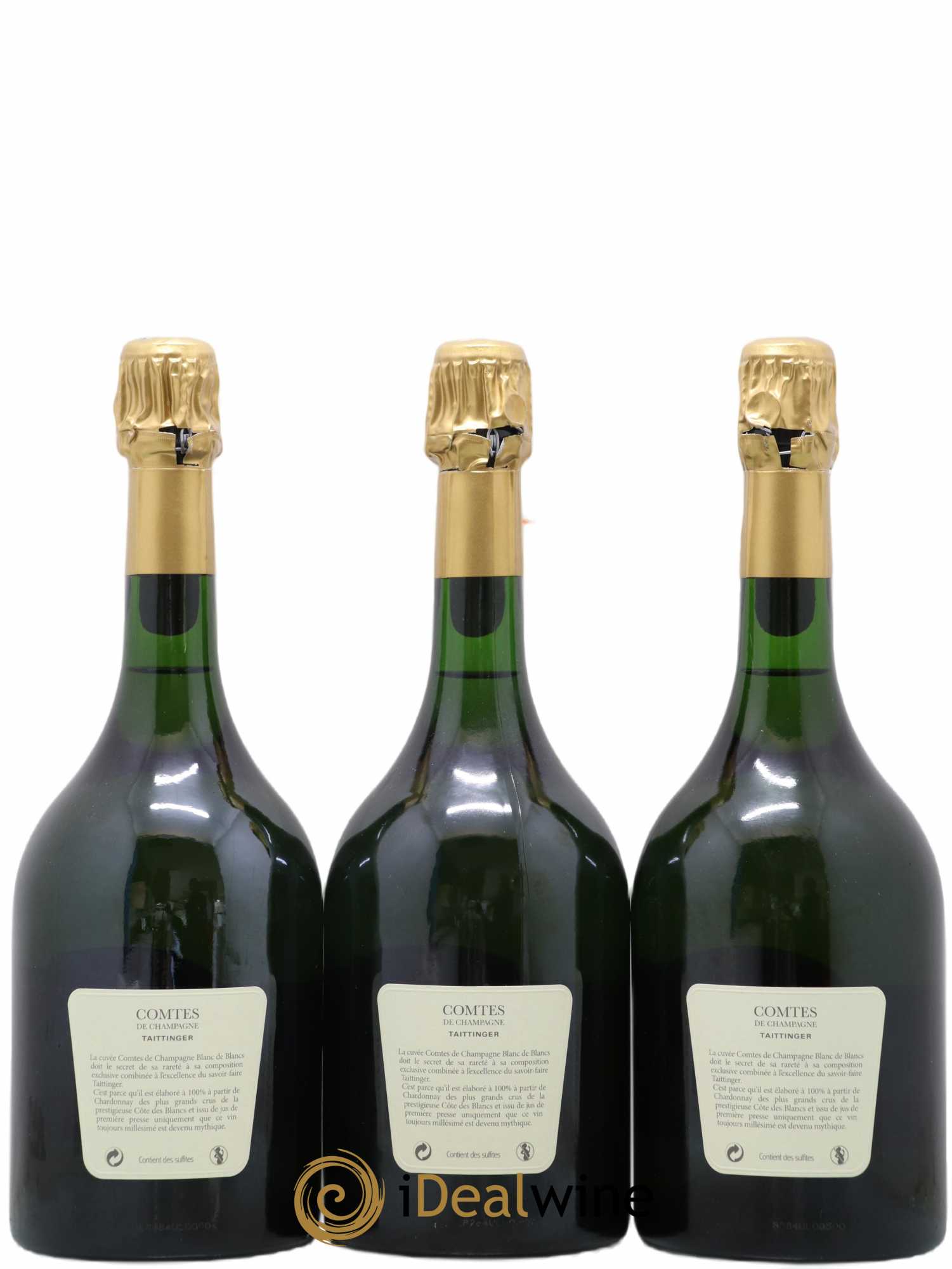 Comtes de Champagne Taittinger 1999 - Lot of 3 bottles - 1