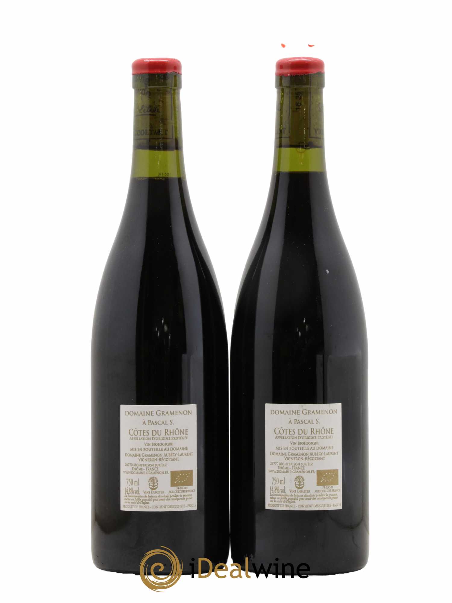 Côtes-du-Rhône A Pascal S. Gramenon (Domaine) 2015 - Lot de 2 bouteilles - 1
