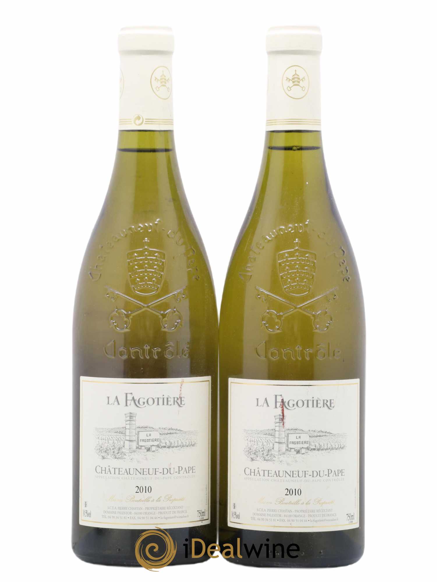 Châteauneuf-du-Pape La Fagotiere 2010 - Posten von 2 Flaschen - 0