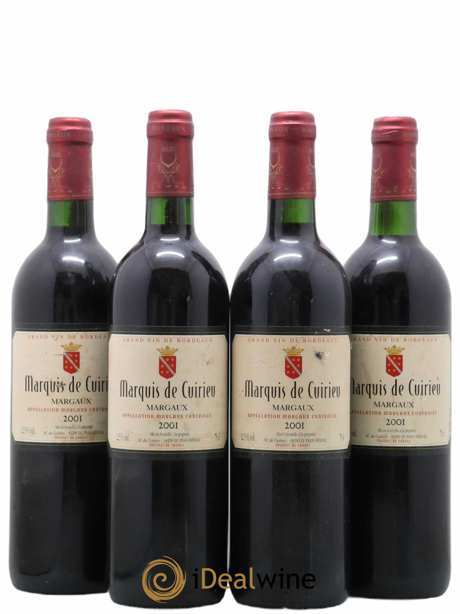 Bordeaux (senza prezzo di riserva) 2001 - Lotto di 4 bottiglie - 0