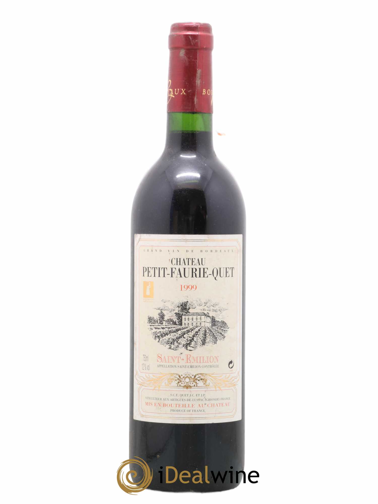 Saint-Émilion Grand Cru Château Petit Faurie Quet 1999 - Posten von 1 Flasche - 0