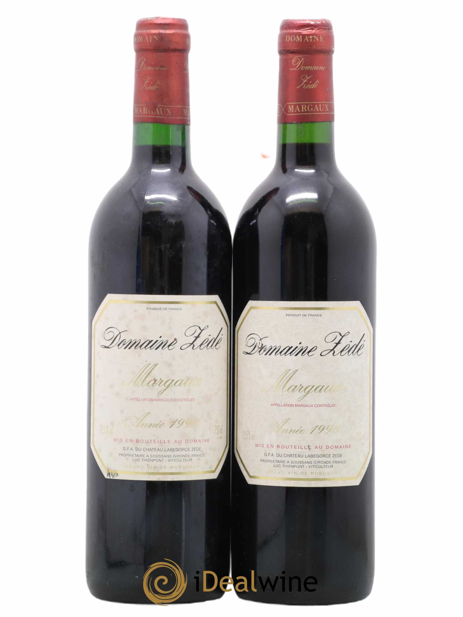 Zédé de Labegorce 1998 - Lot de 2 bouteilles - 0