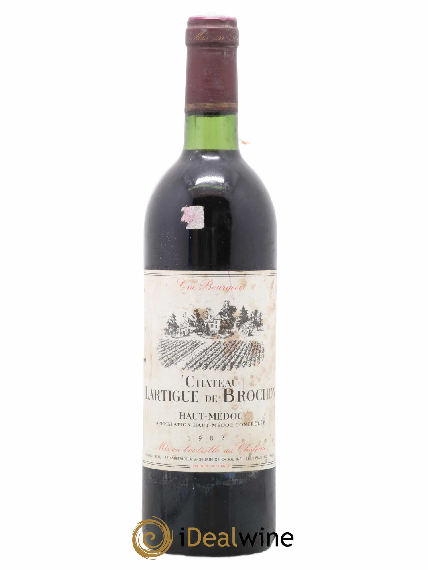 Haut Médoc Château Lartigue De Brochon 1982 - Posten von 1 Flasche - 0