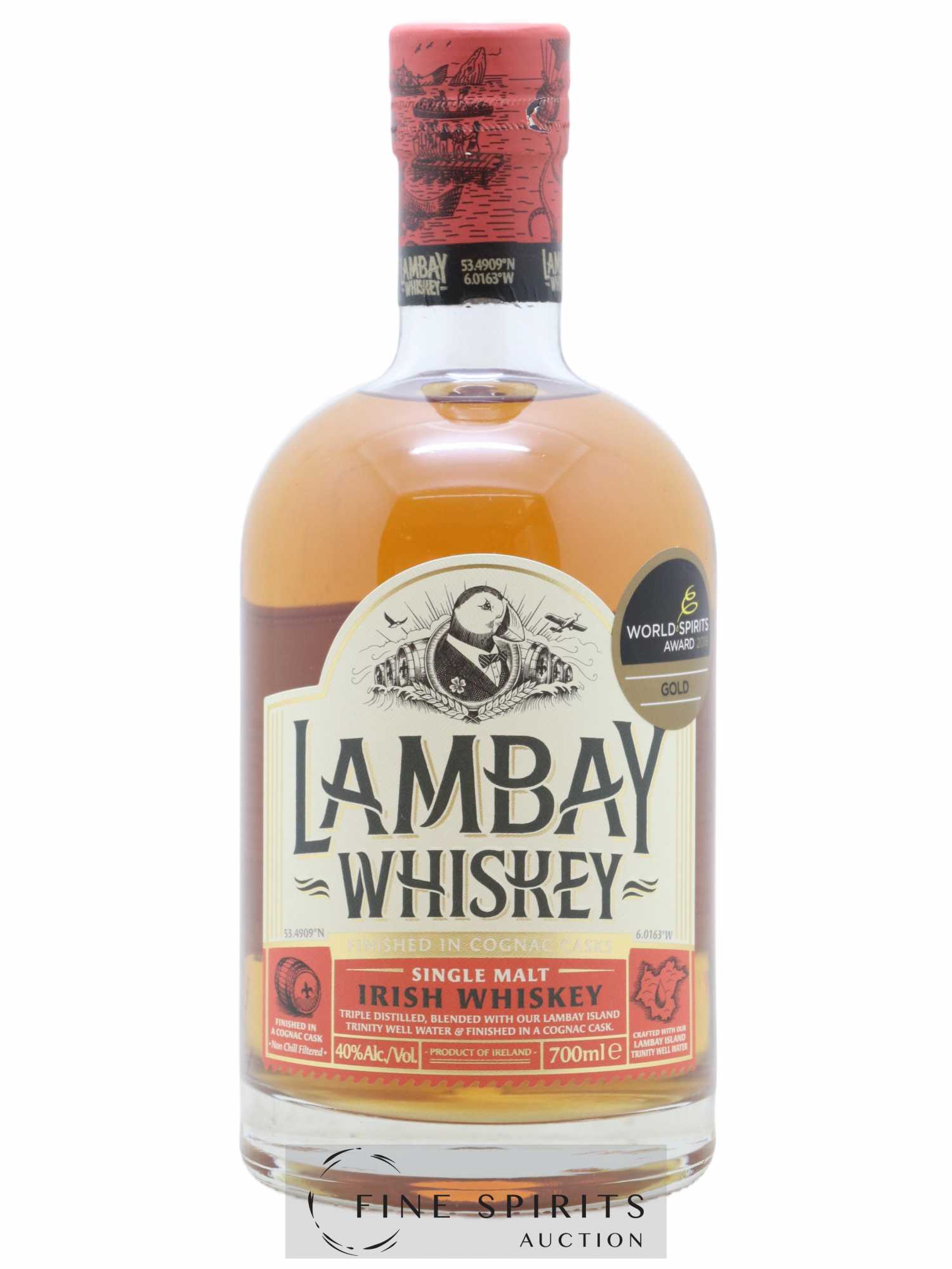 Lambay Of. Cognac Casks Finished - Posten von 1 Flasche - 1