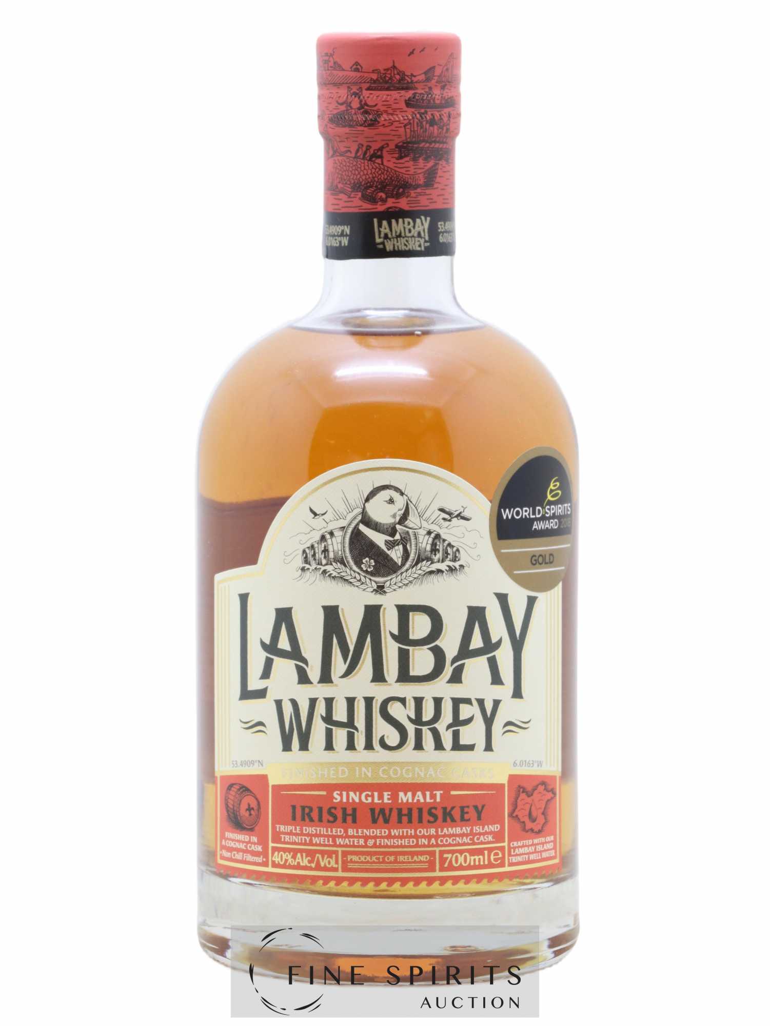 Lambay Of. Cognac Casks Finished - Posten von 1 Flasche - 1