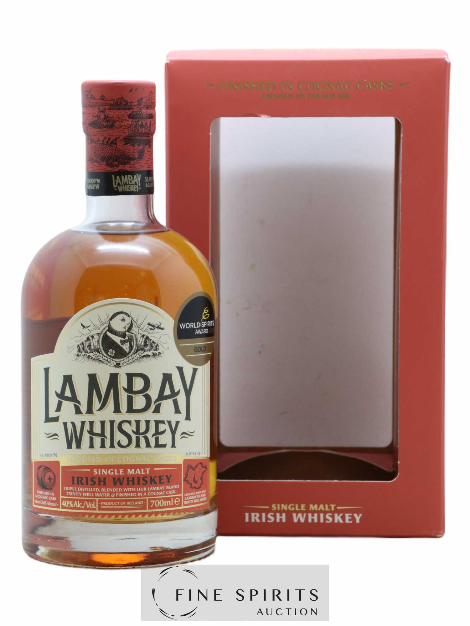 Lambay Of. Cognac Casks Finished - Posten von 1 Flasche - 0