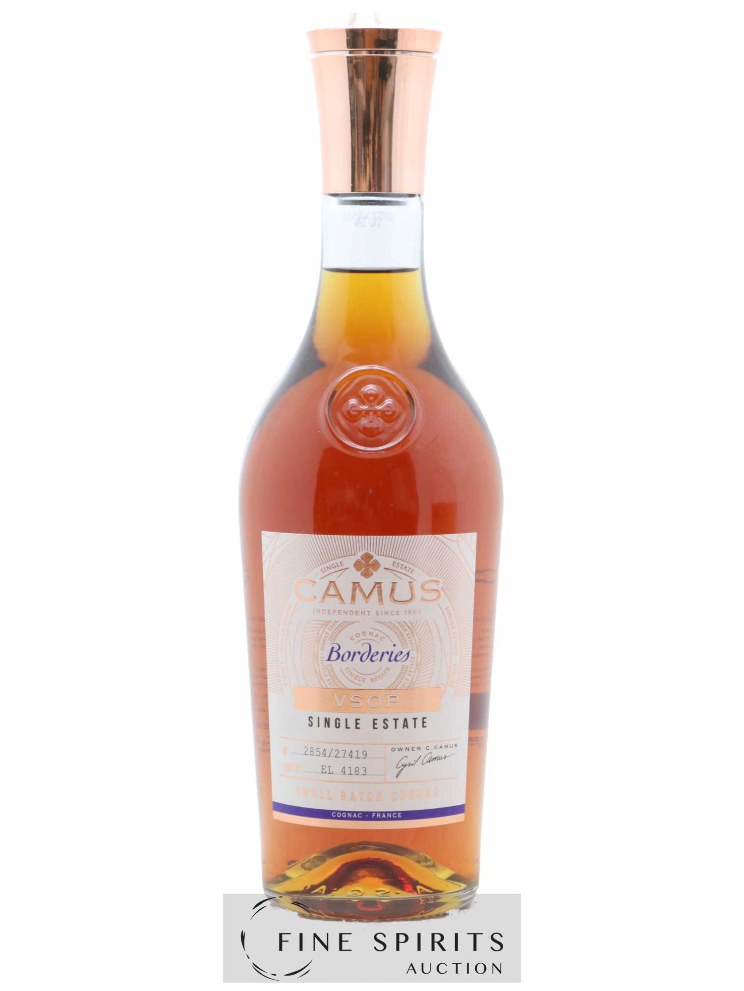 Camus Of. Borderies Small Batch n°EL4183 - One of 27419 VSOP - Lotto di 1 bottiglia - 1