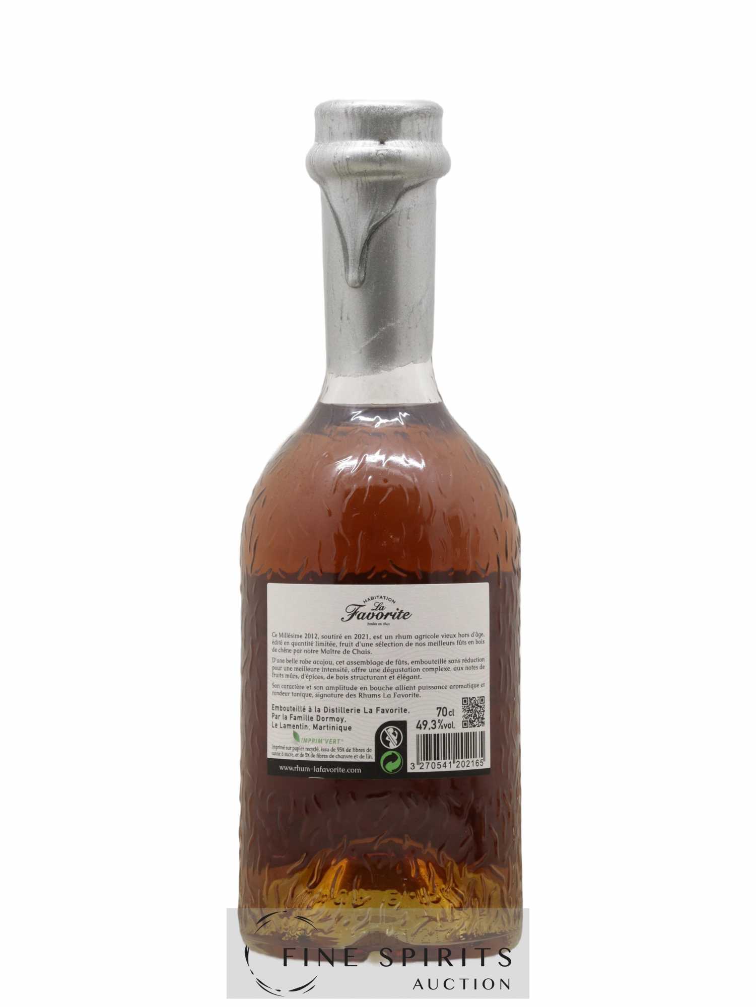 La Favorite 2012 Of. Sélection de Fûts Cognac & Bourbon - One of 3850 - bottled 2021 - Lot de 1 bouteille - 2