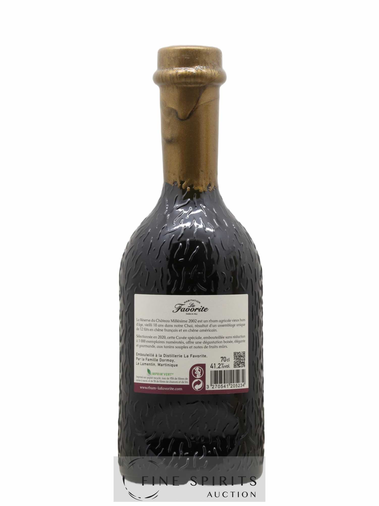 La Favorite 2002 Of. La Réserve du Château One of 3000 - bottled 2020 - Lot de 1 bouteille - 2