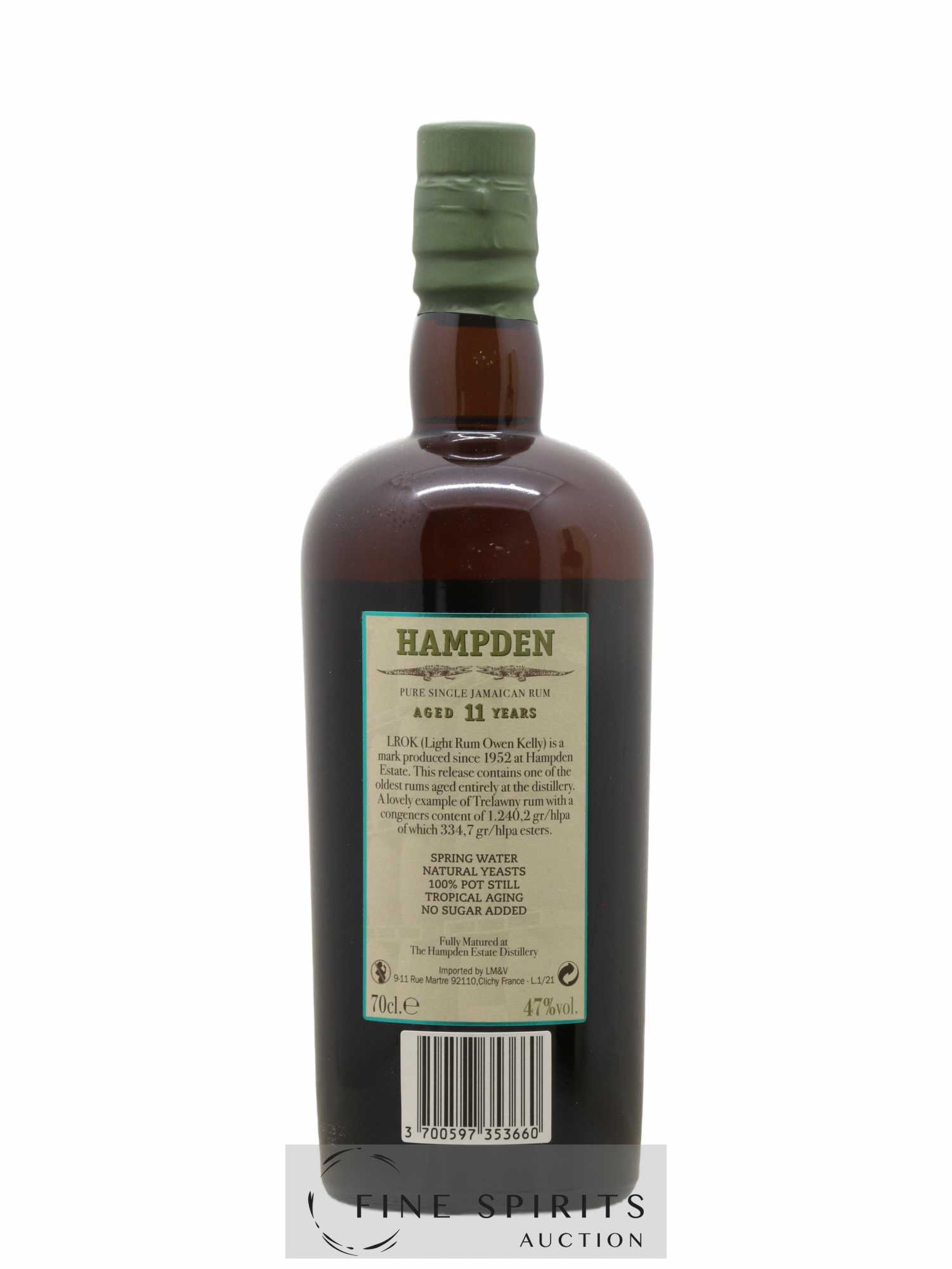Hampden 11 years 2010 Velier LROK LMDW (sans prix de réserve) - Lot de 1 bouteille - 2