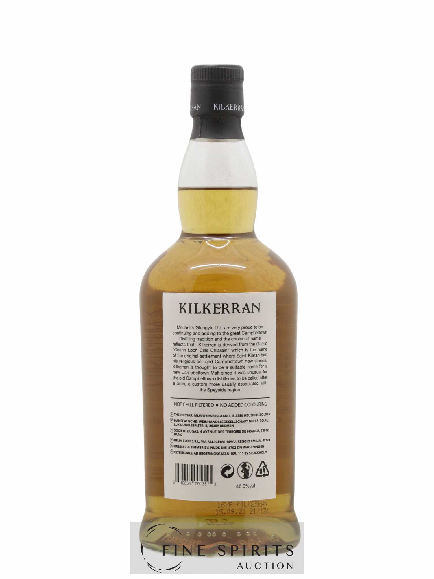 Kilkerran 16 years Of. - Posten von 1 Flasche - 1