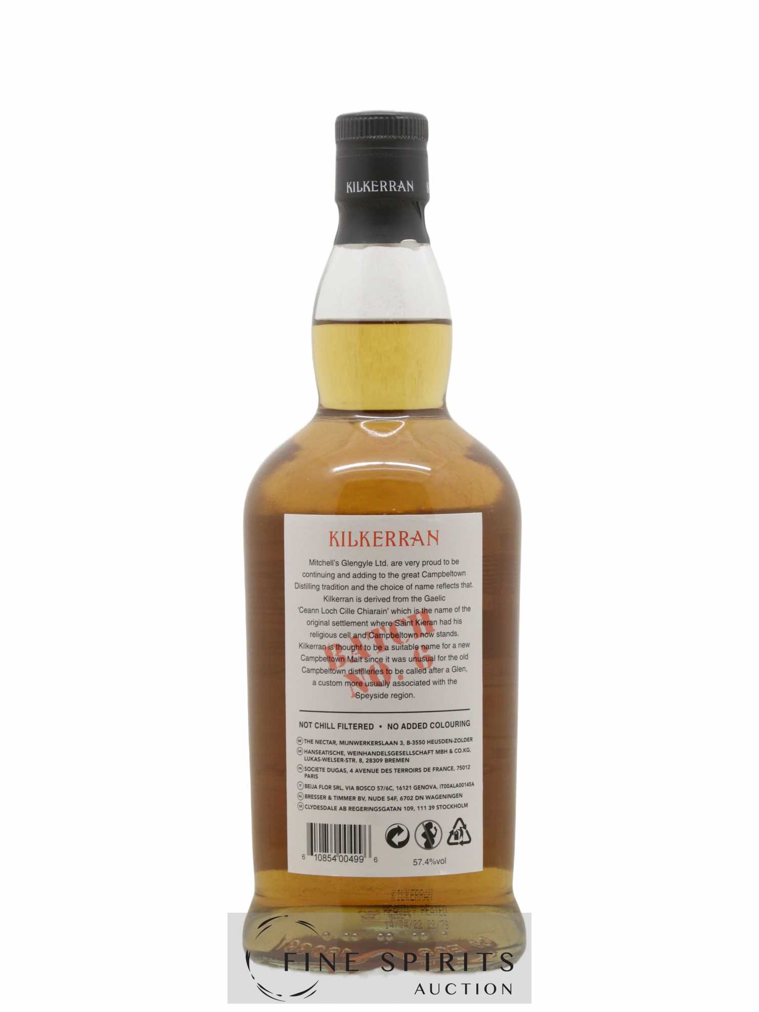 Kilkerran Of. Heavily Peated Batch n°6 (sans prix de réserve) - Lot de 1 bouteille - 1