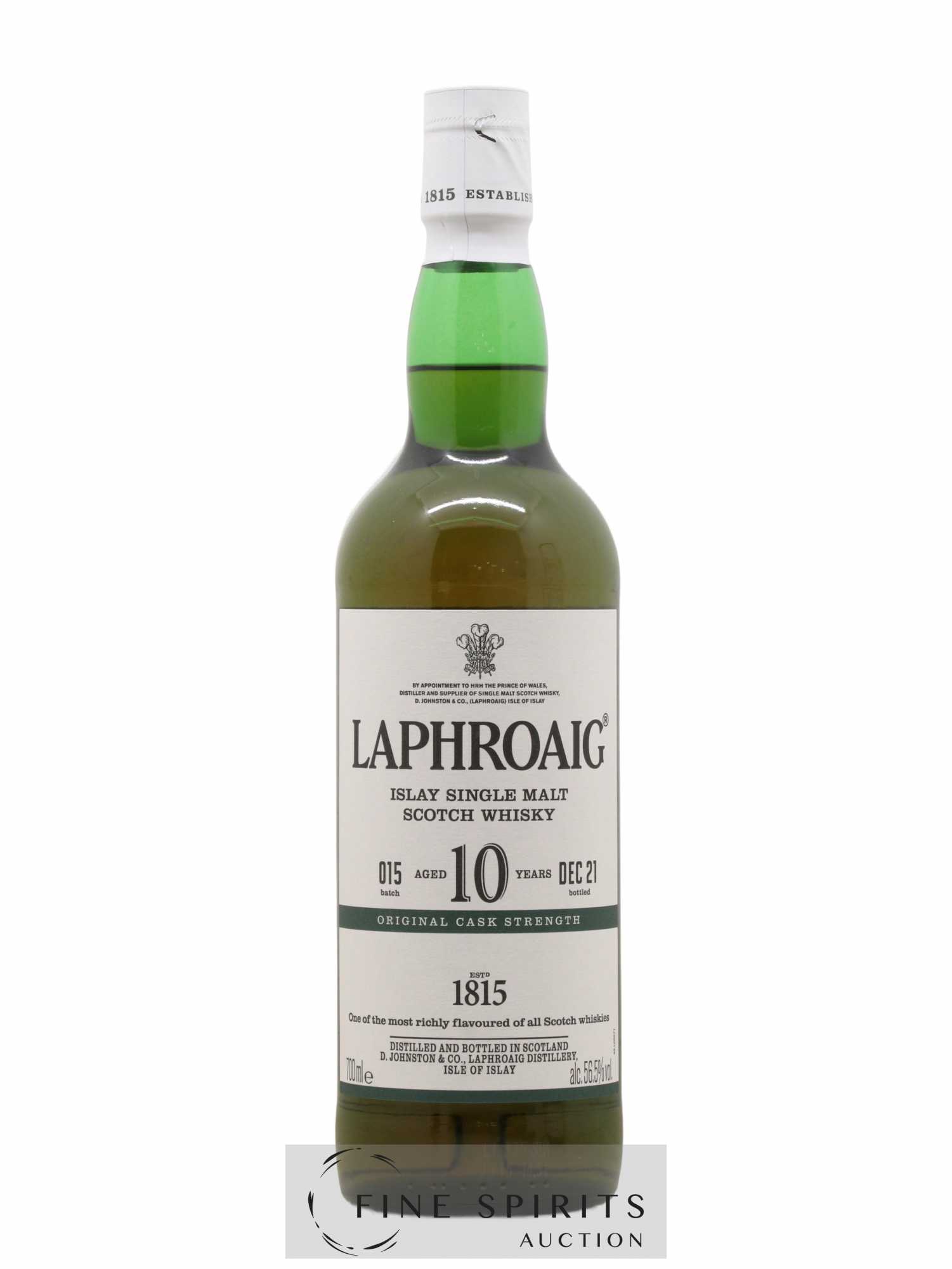 Laphroaig 10 years Of. Original Cask Strength Batch 015 - bottled 2021 - Lot de 1 bouteille - 1