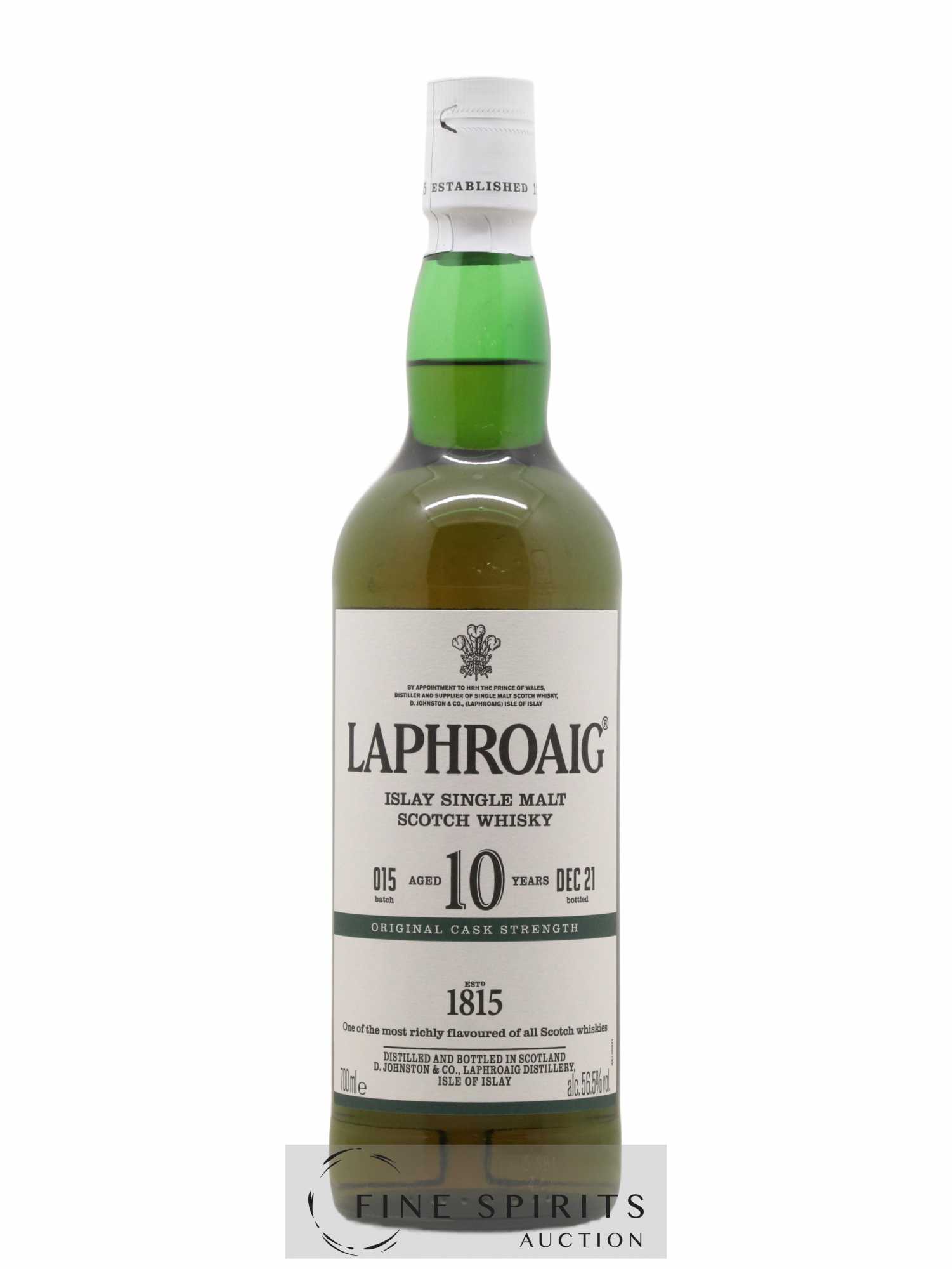 Laphroaig 10 years Of. Original Cask Strength Batch 015 - bottled 2021 - Lot de 1 bouteille - 1