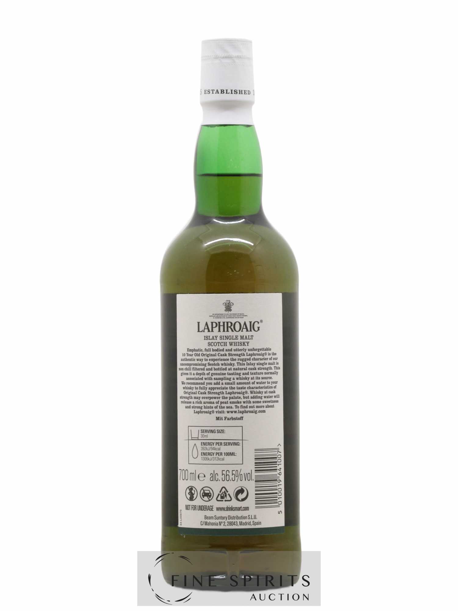 Laphroaig 10 years Of. Original Cask Strength Batch 015 - bottled 2021 - Lot de 1 bouteille - 2