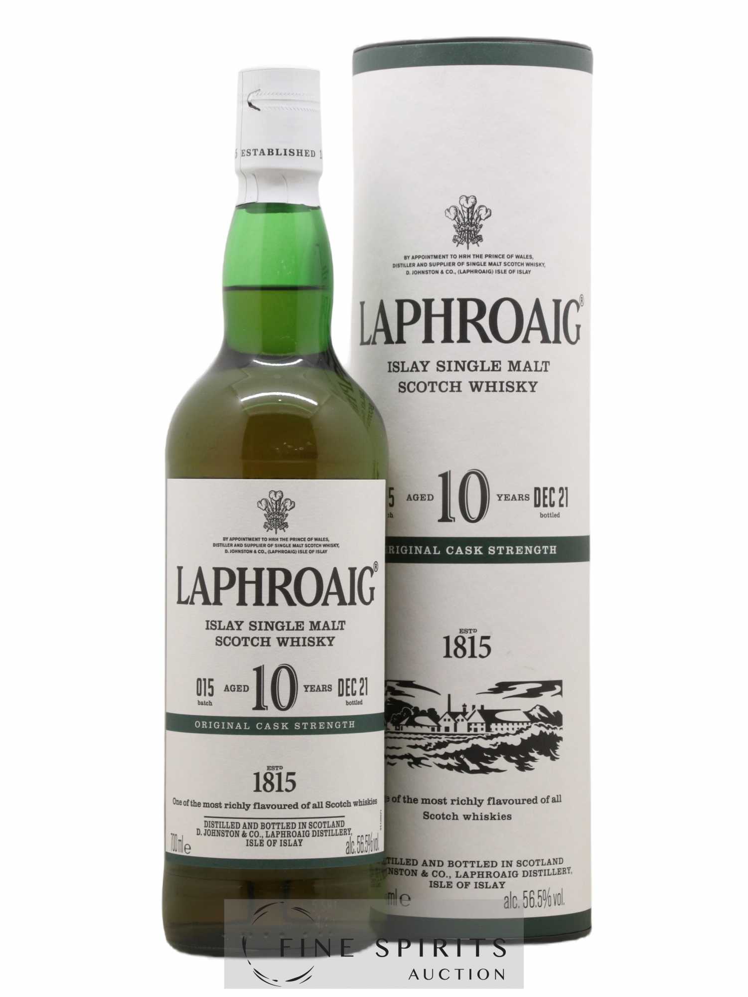 Laphroaig 10 years Of. Original Cask Strength Batch 015 - bottled 2021 - Lot de 1 bouteille - 0